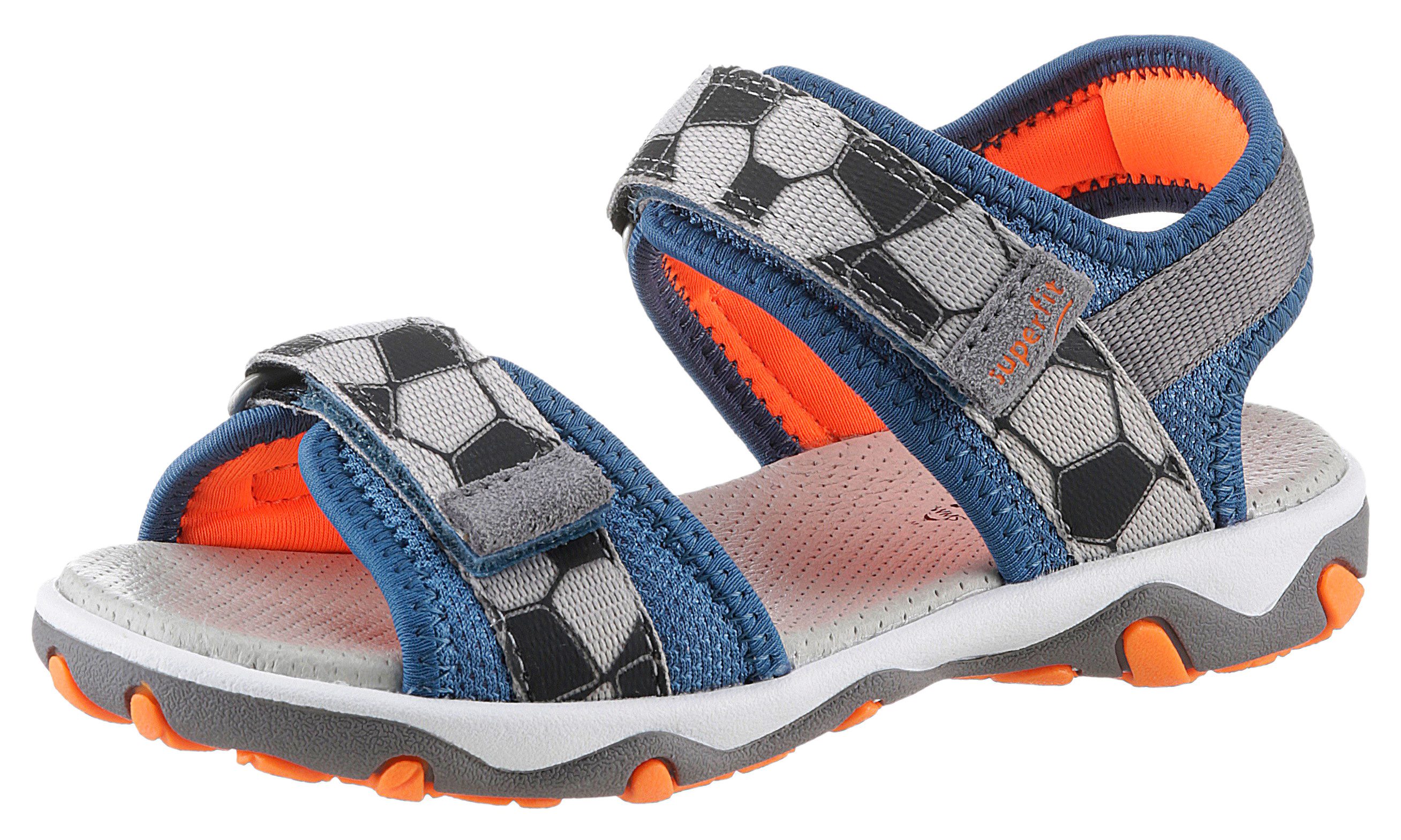 Superfit MIKE 3.0 WMS: mittel Sandale Outdoorsandale mit Klett, Fußballlogo, Größenschablone zum Download