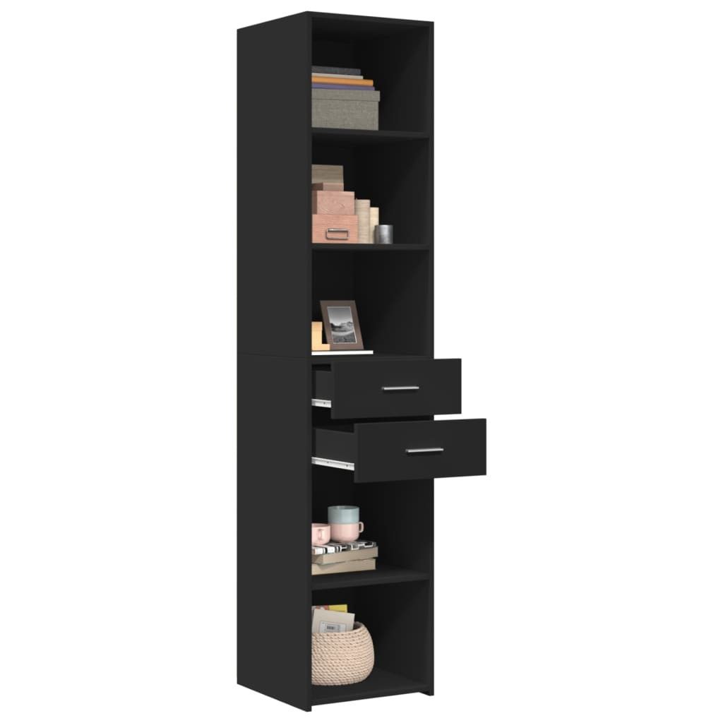 vidaXL Highboard Highboard Schwarz 40x42,5x185 cm günstig online kaufen