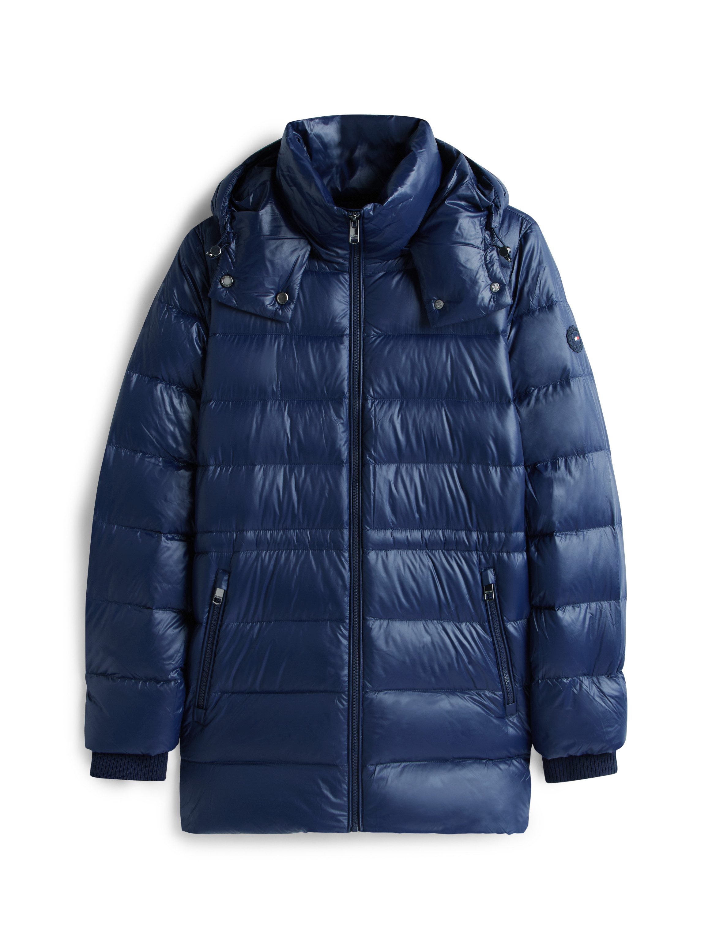 Tommy Hilfiger Steppmantel GLOSS HW DOWN WAIST REG COAT in leicht glänzender Optik