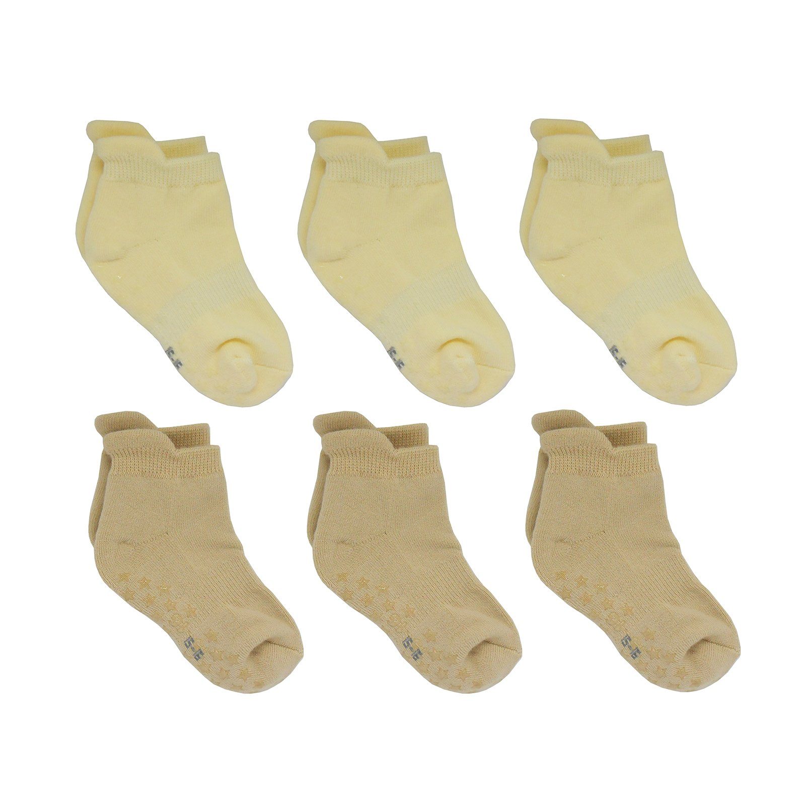 Yalion Kurzsocken Weiche Kinder Antiruschsocken Halbplüsch (6-Paar) Elastisch