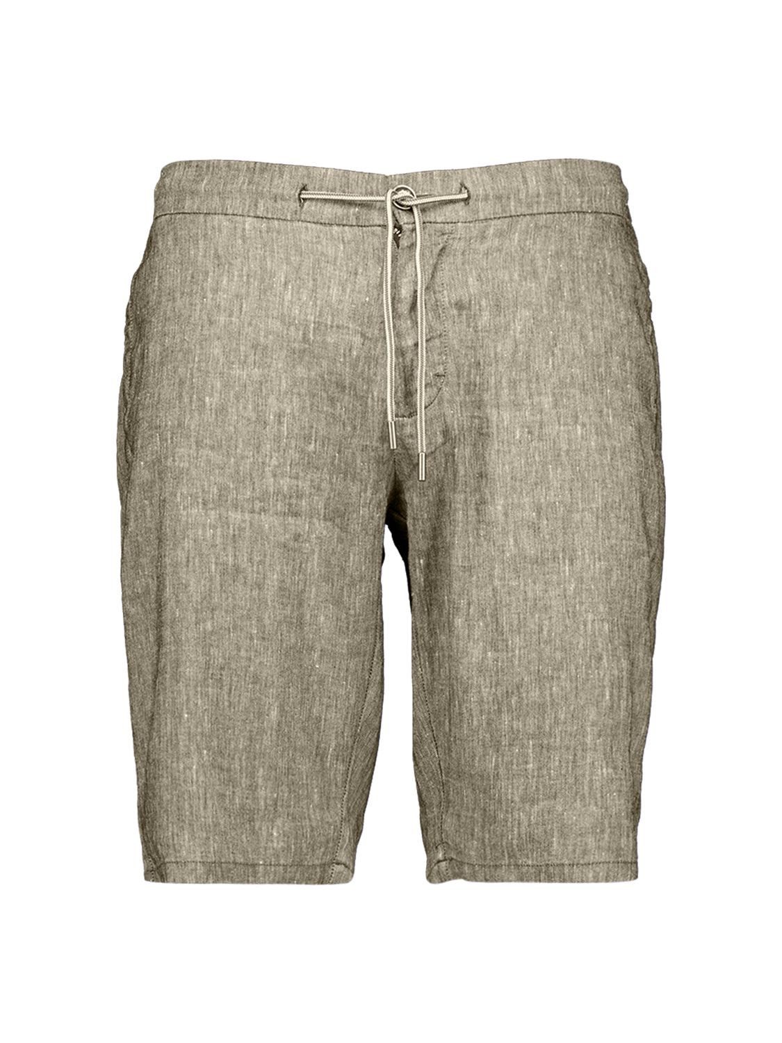 Shorts Short Chino With Linen - Herren Shorts - Leinen Shorts