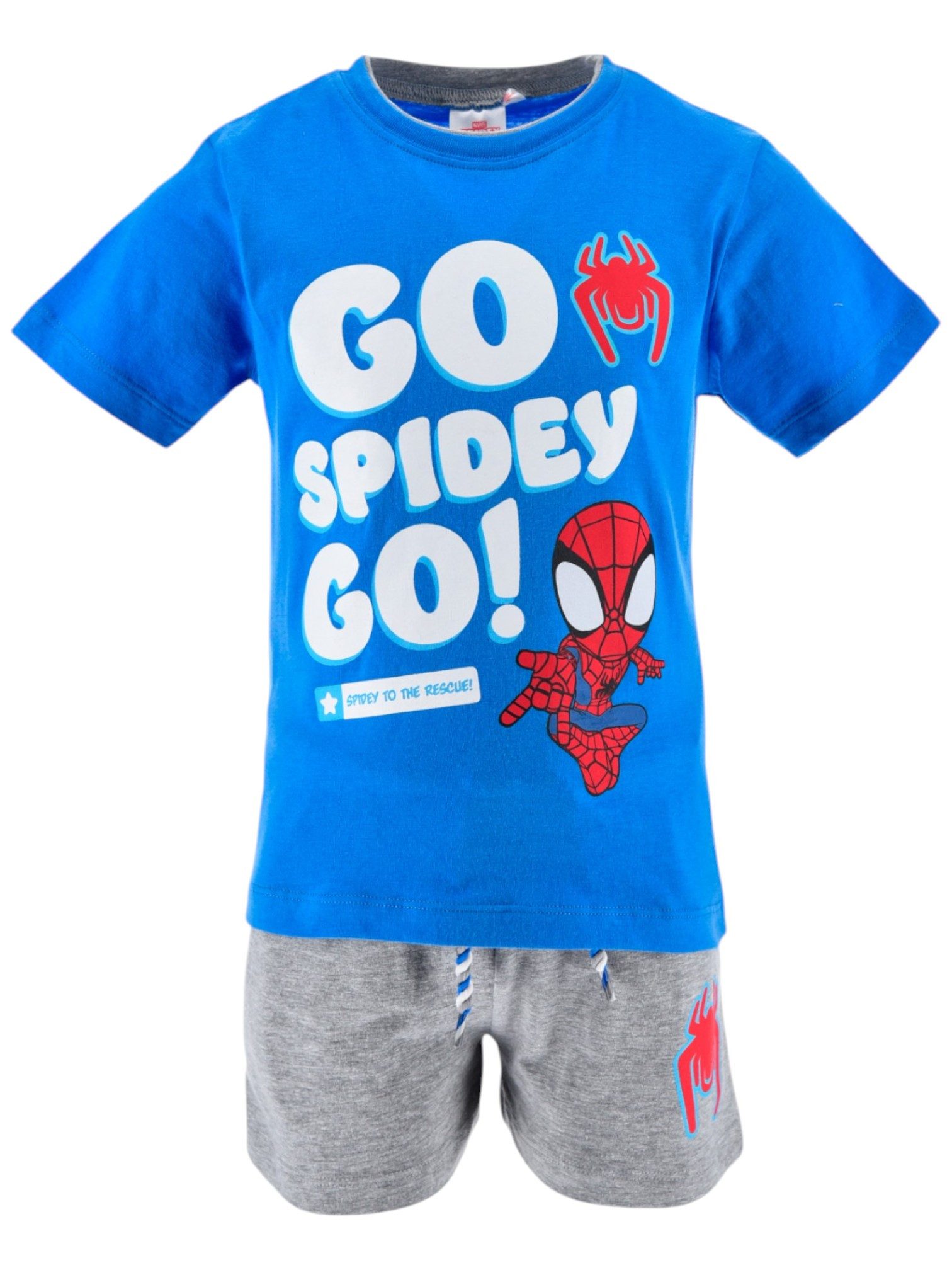 Spiderman T-Shirt & Shorts Set Spidey & Amazing Friends (2-tlg) Jungen Sommeroutfit Gr. 92 - 110 cm