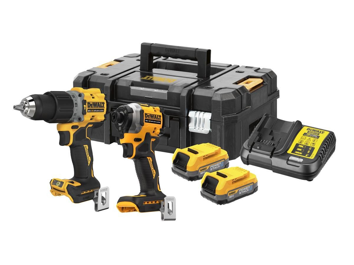 DeWalt (2-tlg. Akku-Set (18 V), inkl. 2 Akkus und System-Schnellladegerät im TSTAK-Koffer II