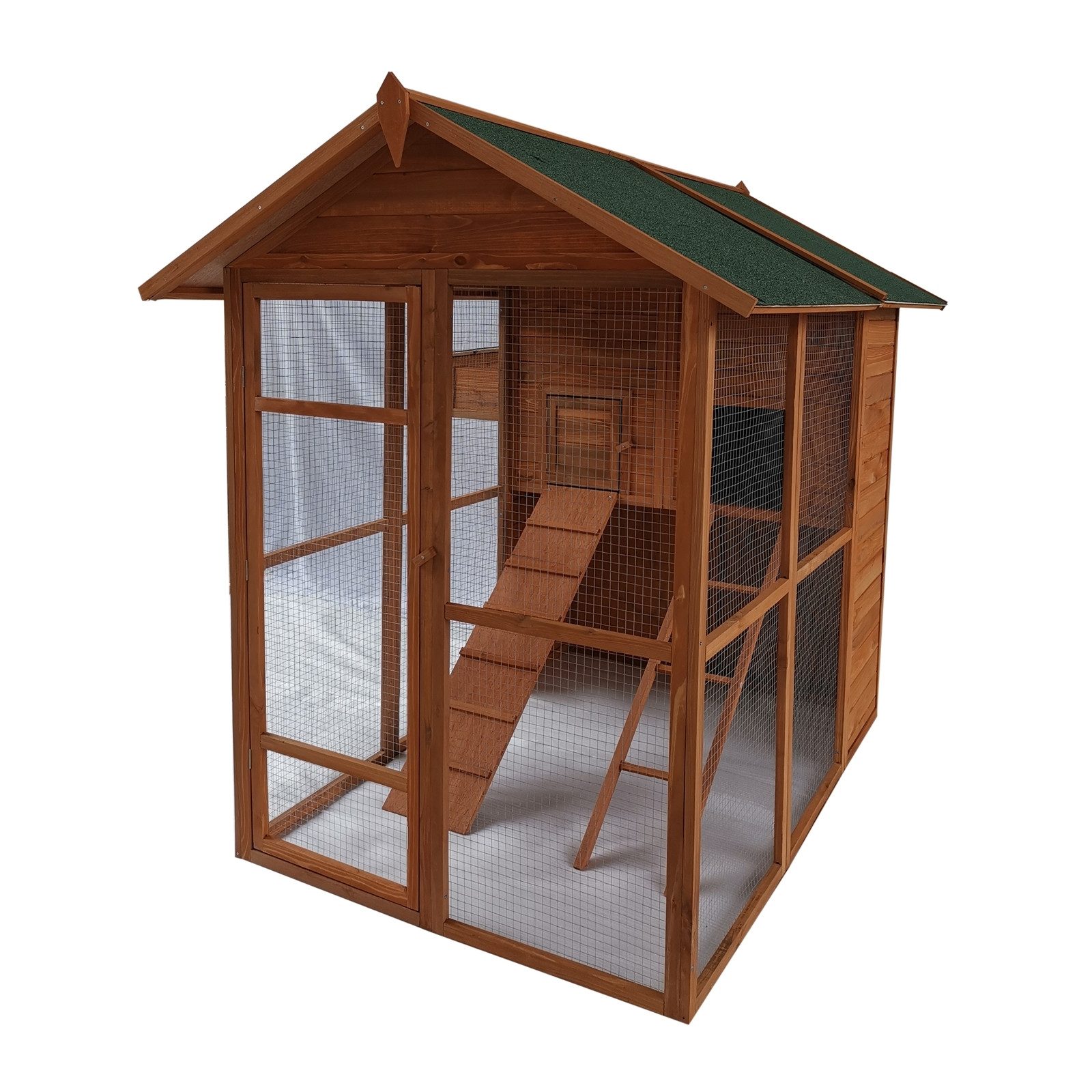 HTI-Living Hühnerstall Großes Hühnerhaus mit Freilaufgehege, Vogelvoliere F günstig online kaufen