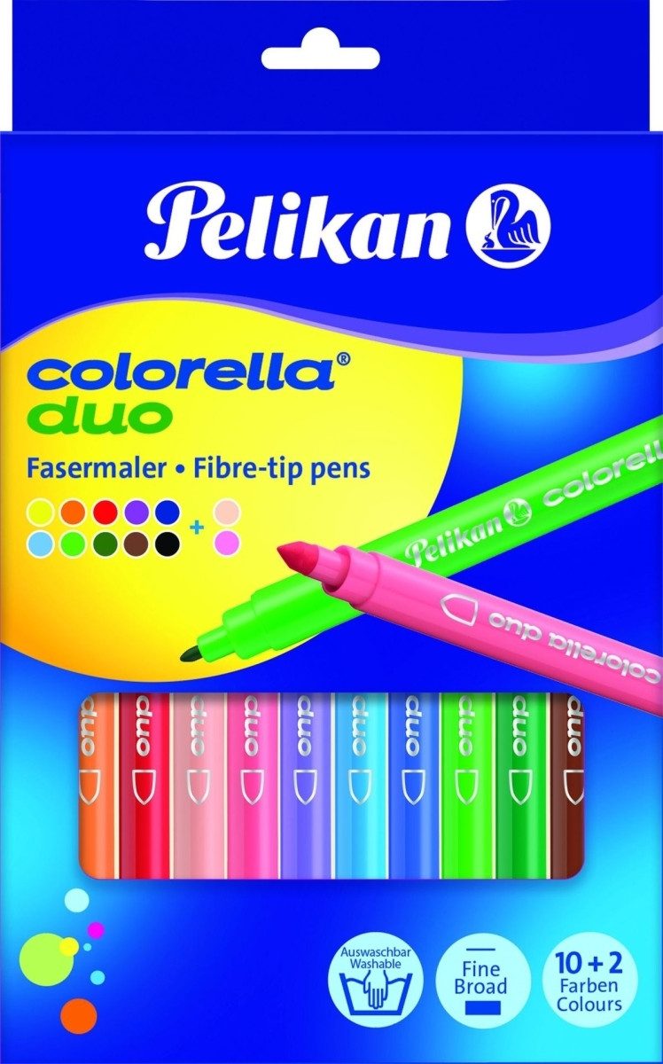 Pelikan Filzstift Doppelfasermaler Colorella duo C407 1/2mm VE=12 Farben