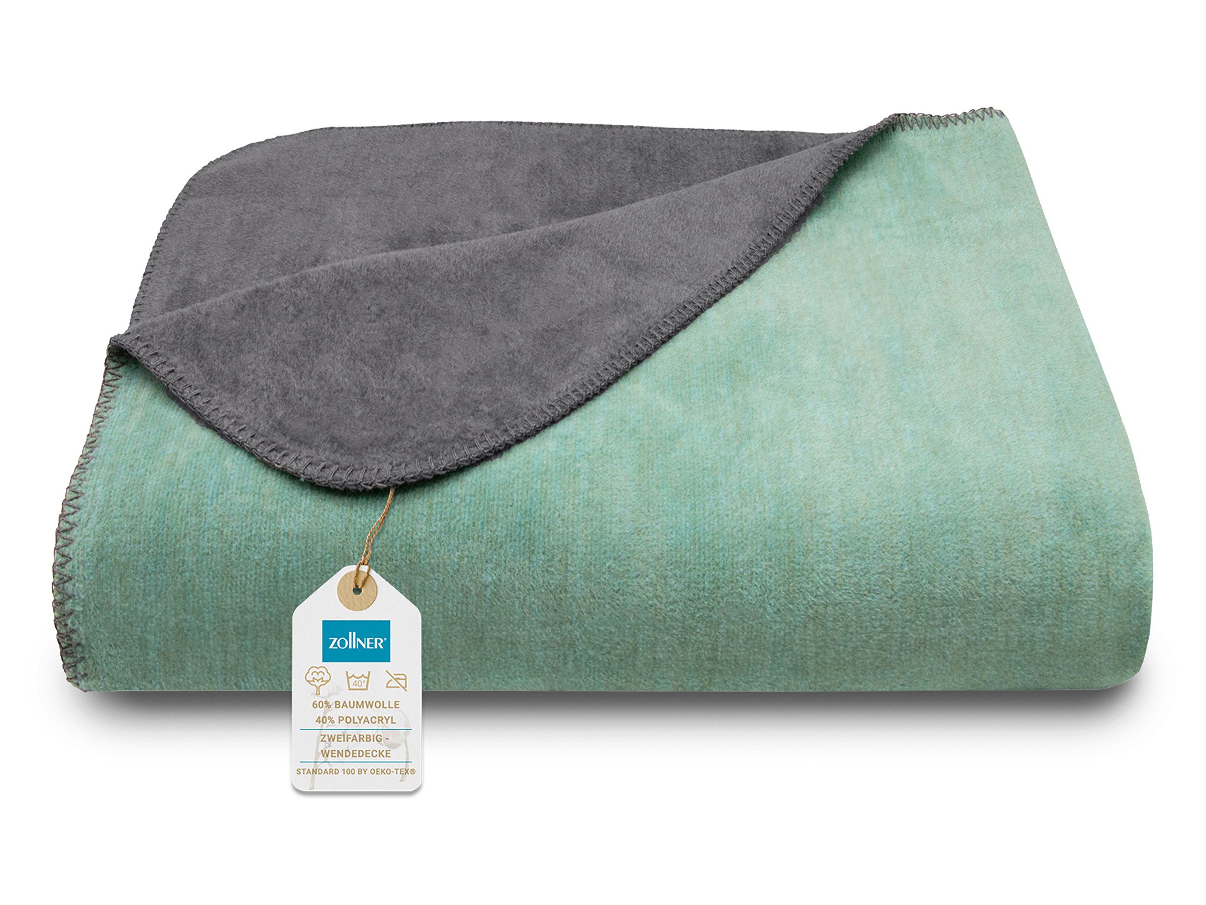 Wohndecke, ZOLLNER, Wendeoptik, 150 x 200 günstig online kaufen