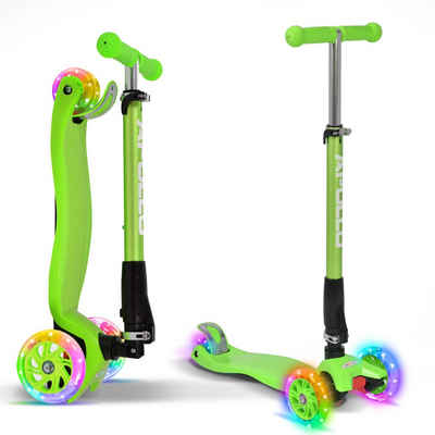 Apollo Dreiradscooter Scooter Kinder Roller Kids Whiz LED Wheels, Kinderroller ab 3 Jahre