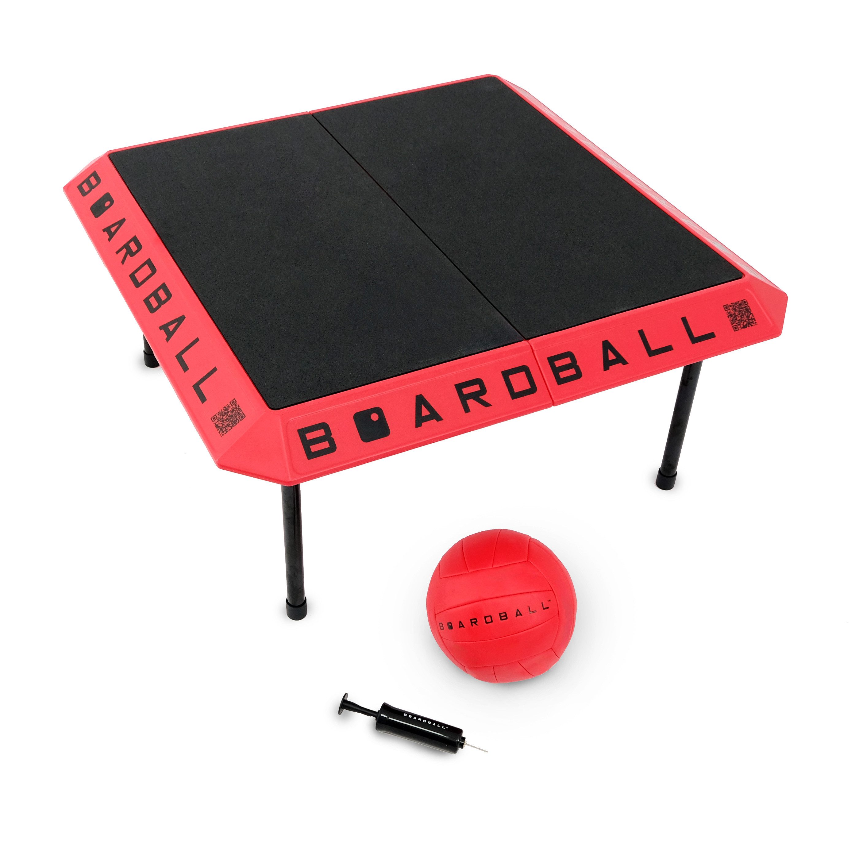 Boardball Roundnet-Spiel kombiniert mit Volleyball, Outdoor-Ballspiel, Spikeball / Boardball, (3-tlg., 2-4 Spieler / 1x Board, 1x Ball, 1x Pumpe), schneller Aufbau, praktischer Tragekoffer