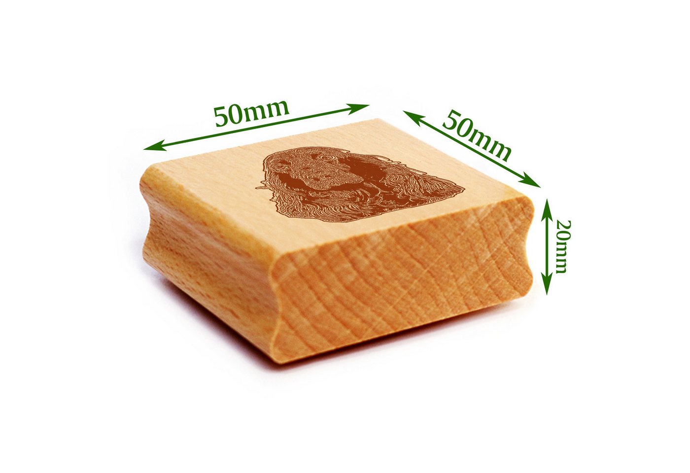 Thumbnail - Dekolando Stempel Motivstempel Field Spaniel Stempel Hund Holzstempel 41 x 48 mm