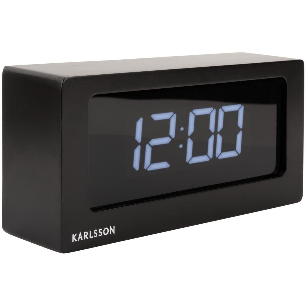 Karlsson Uhr Wecker Boxed LED Black günstig online kaufen