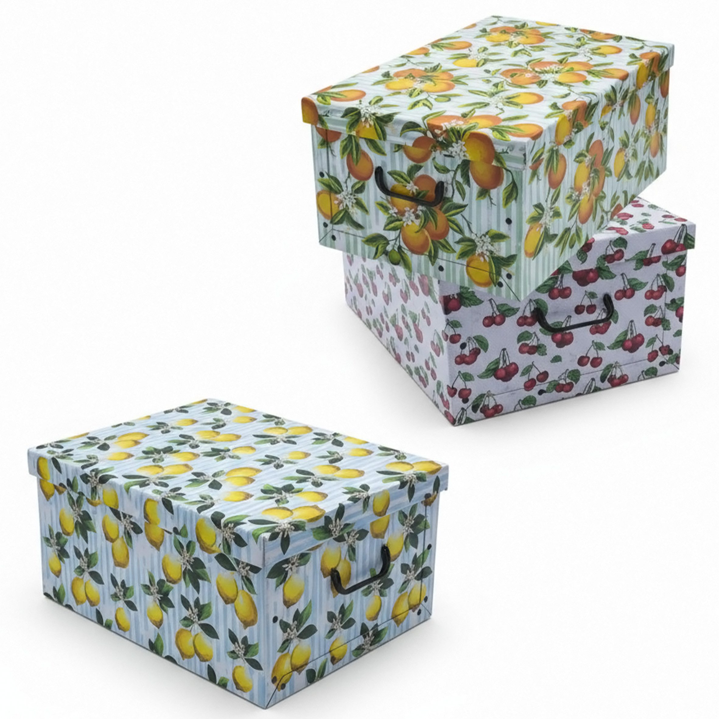 Spetebo Aufbewahrungsbox (Set, 3 St., Aufbewahrungsboxen), Stapelbox Geschenkbox