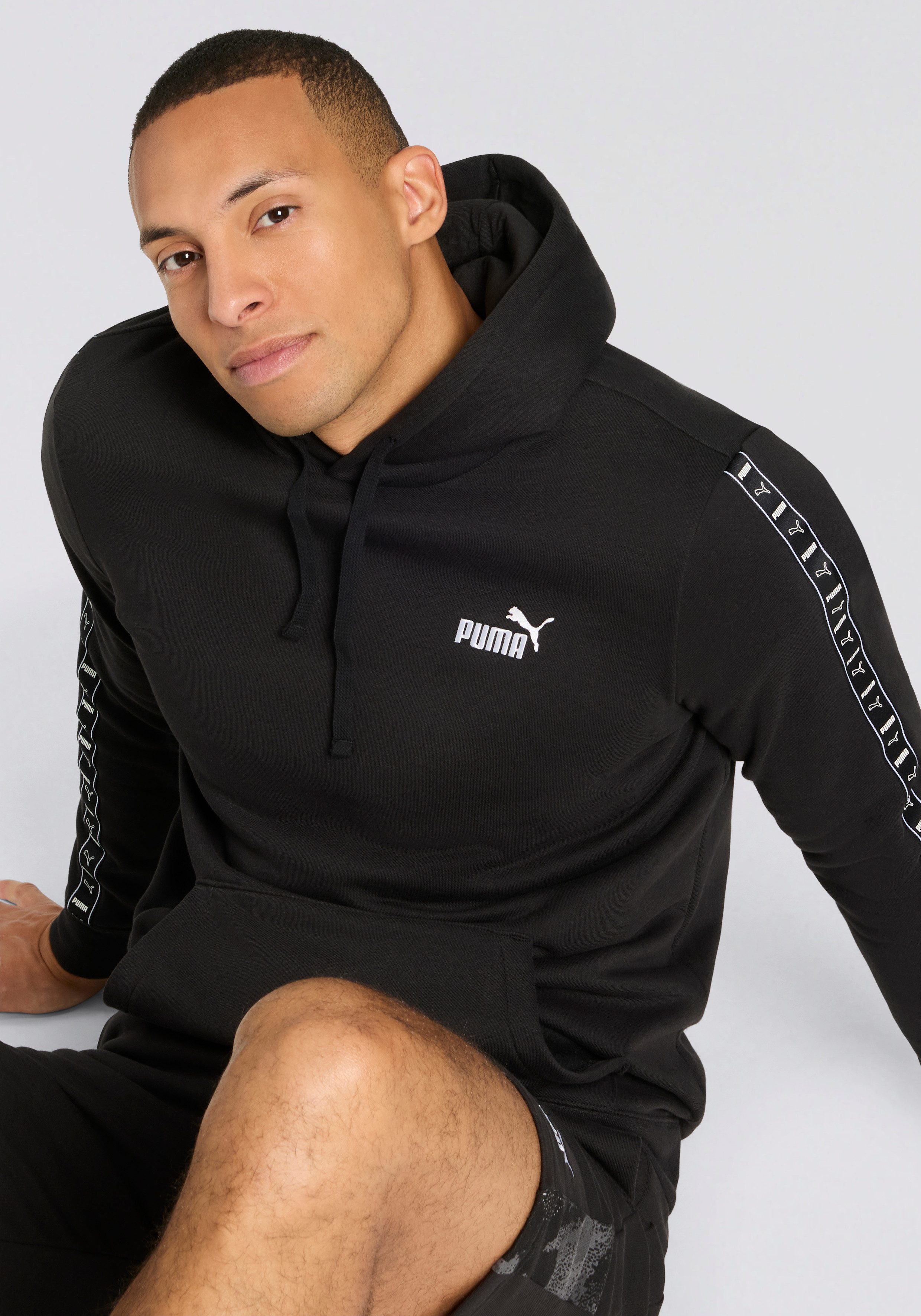 PUMA Kapuzensweatshirt ESS TAPE HOODIE FL mit Kängurutasche, mit Kapuze, Regular Fit, Rundhalsausschnitt