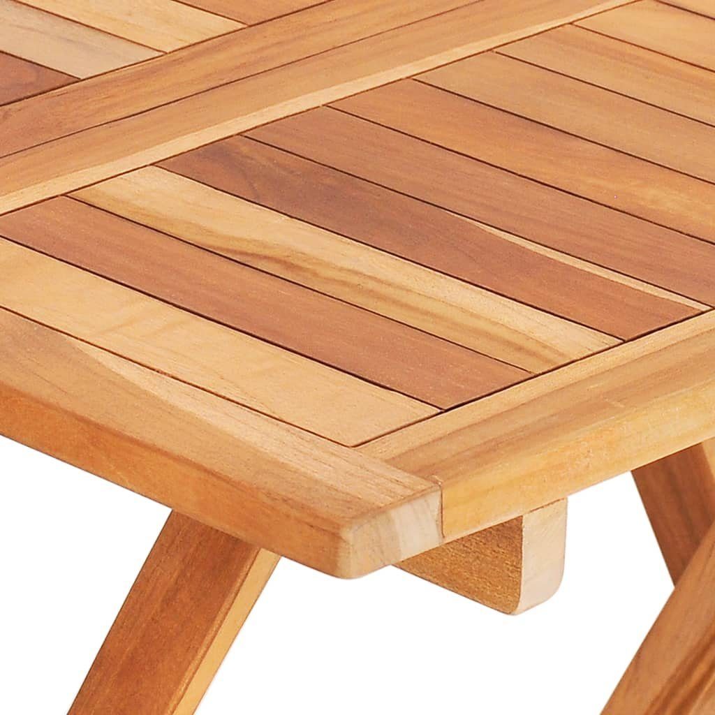 (3-tlg) mit 3-tlg. Kissen Grünen Bistro-Set vidaXL Teak, Gartenlounge-Set Massivholz