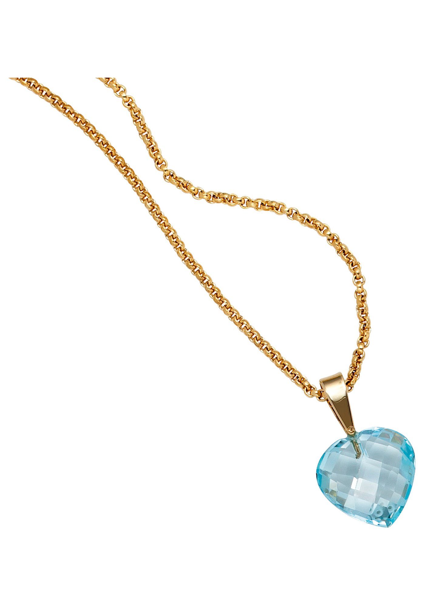 JOBO Herzanhänger Anhänger Herz, 585 G...