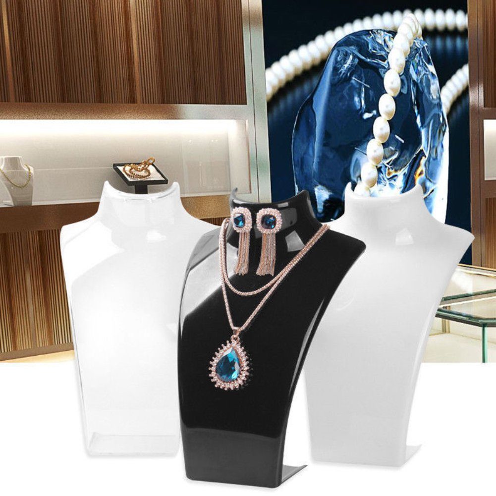 Display Schmuckständer Schmuck Modell Rutaqian Ständer Halskette Anhänger Büstenhalter Kette Weiß