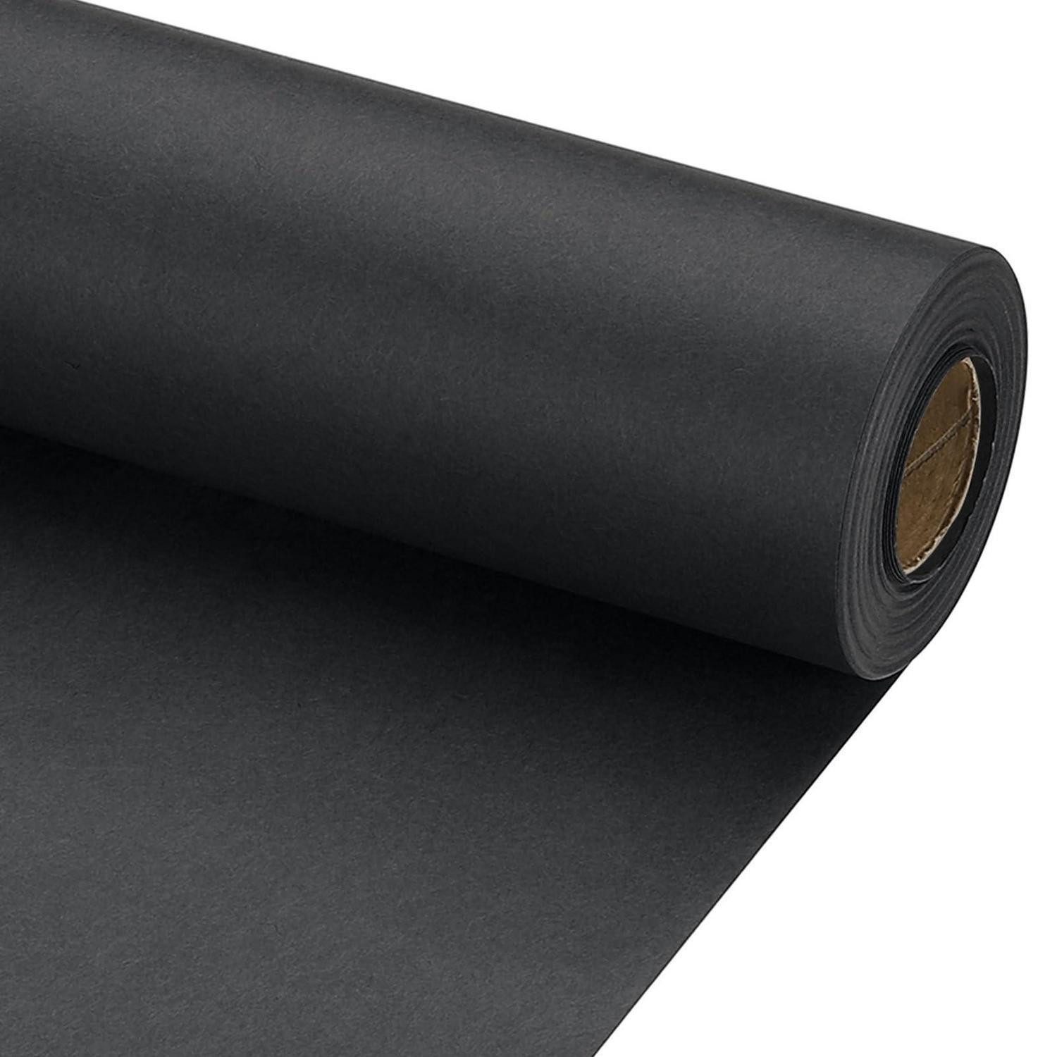 LuxusKollektion Packpapier Geschenkpapier Rolle Schwarz 38x15m