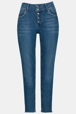 Gina Laura Regular-fit-Jeans Jeans Julia Fransensaum schmales Bein