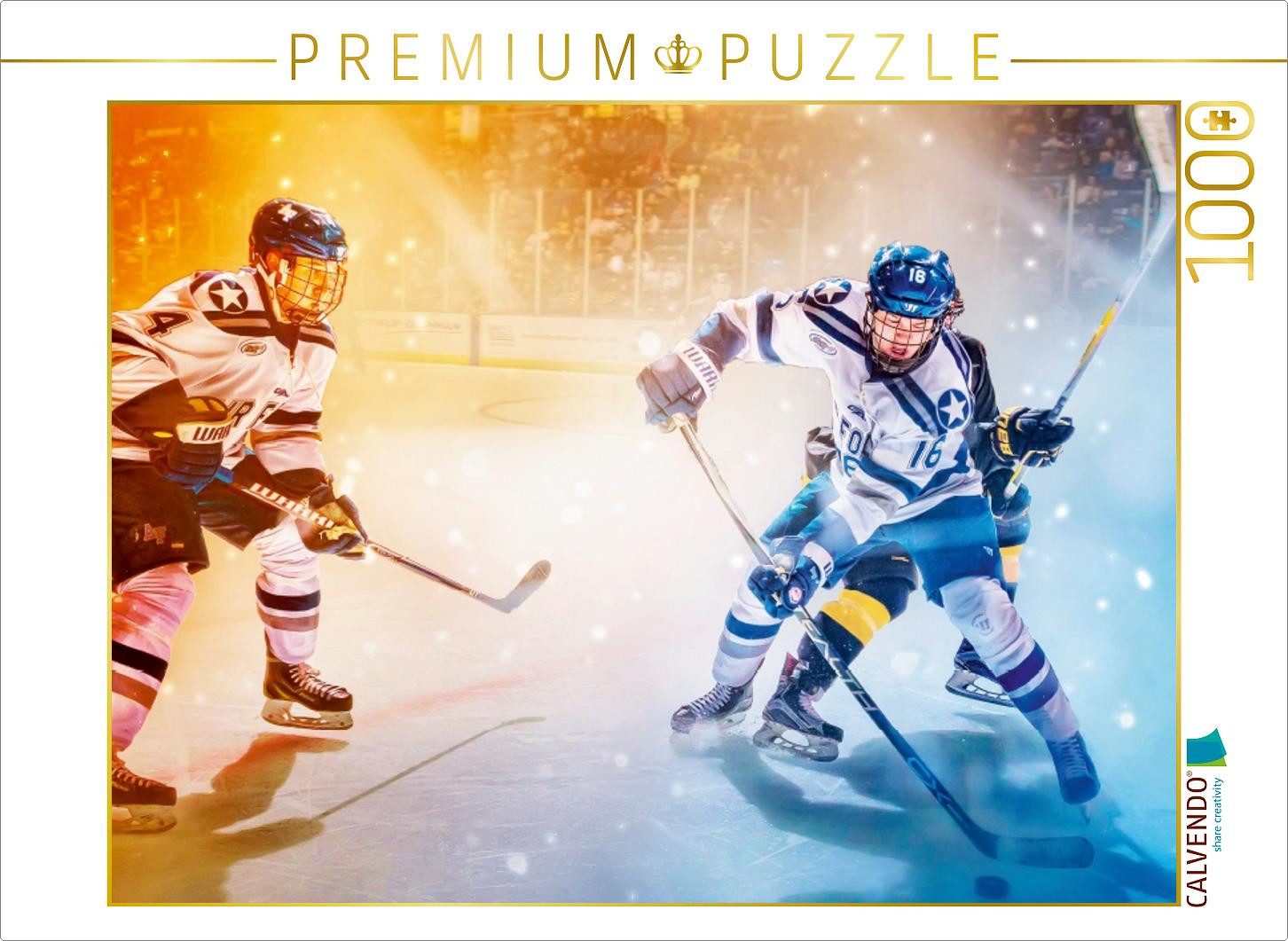 CALVENDO Puzzle CALVENDO Puzzle Ein Motiv aus dem Kalender Eishockey - Fight 1000 Teil, 1000 Puzzleteile