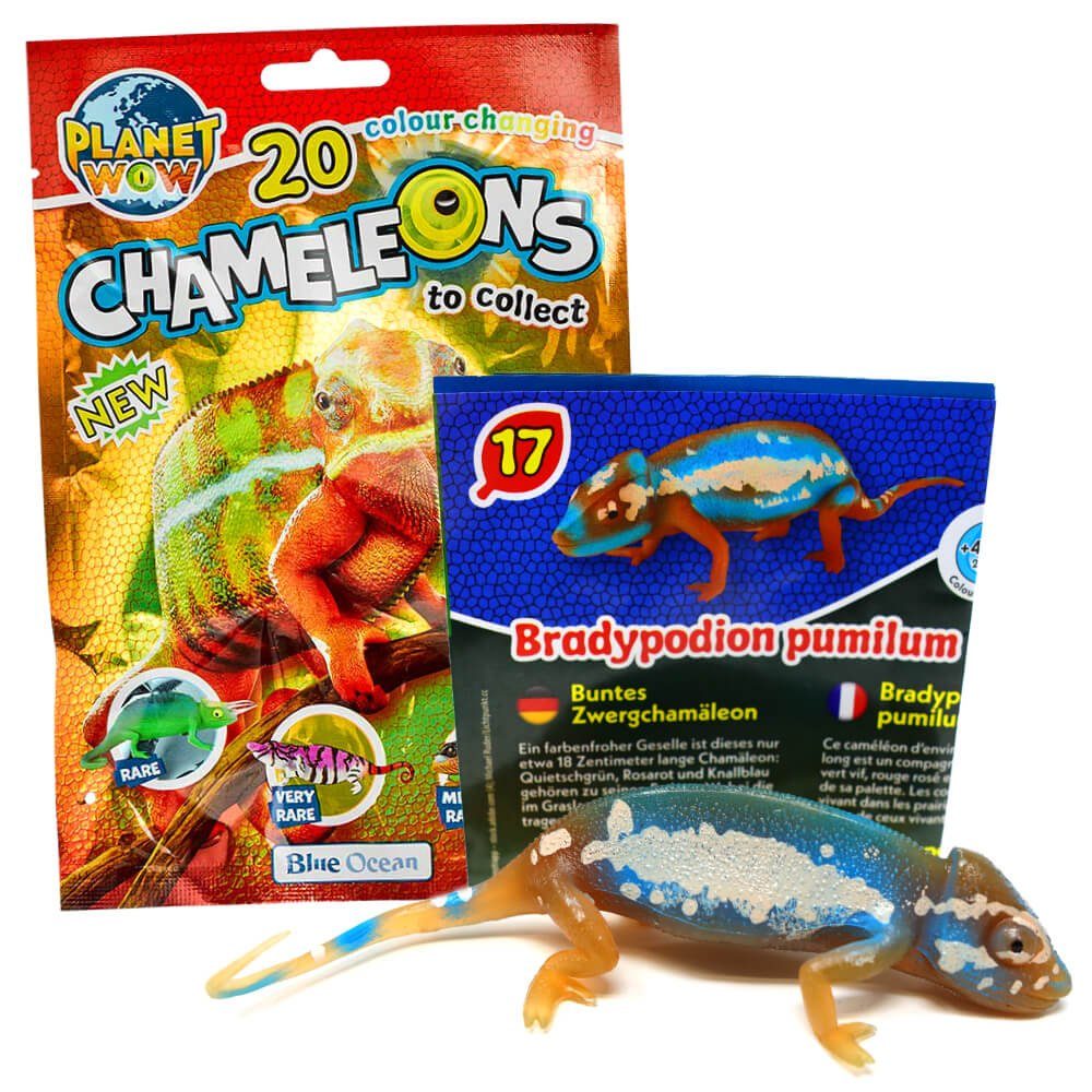 Blue Ocean Sammelfigur Blue Ocean Chamäleons Sammelfiguren 2024 - Planet Wow - Figur 17. (Set), Chamäleons - Figur 17. Buntes Zwergchamäleon (Farbwechsel)