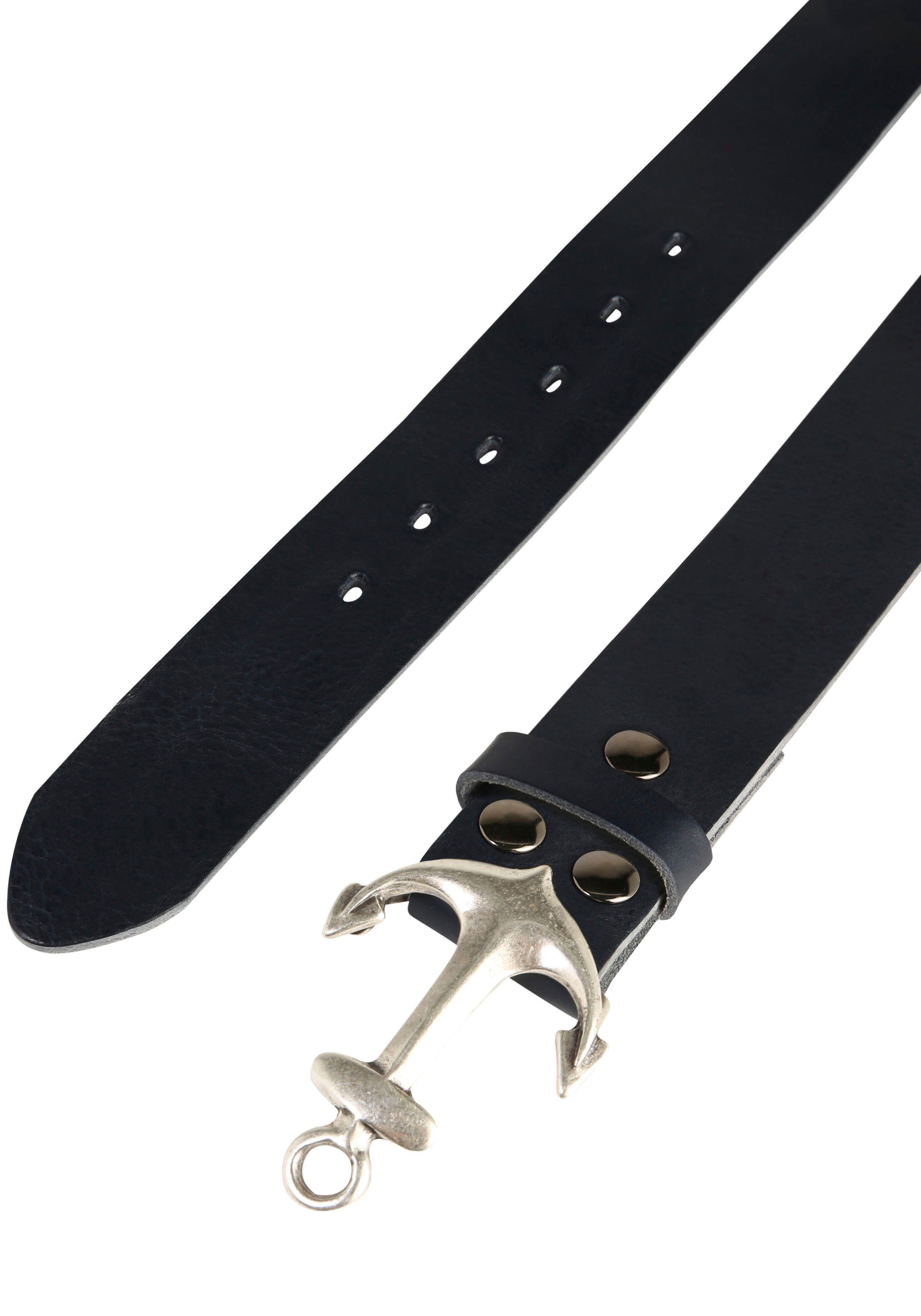 Rettungsring Gürtel Ledergürtel mit austauschbarer Schließe »Anker SO19°« günstig online kaufen