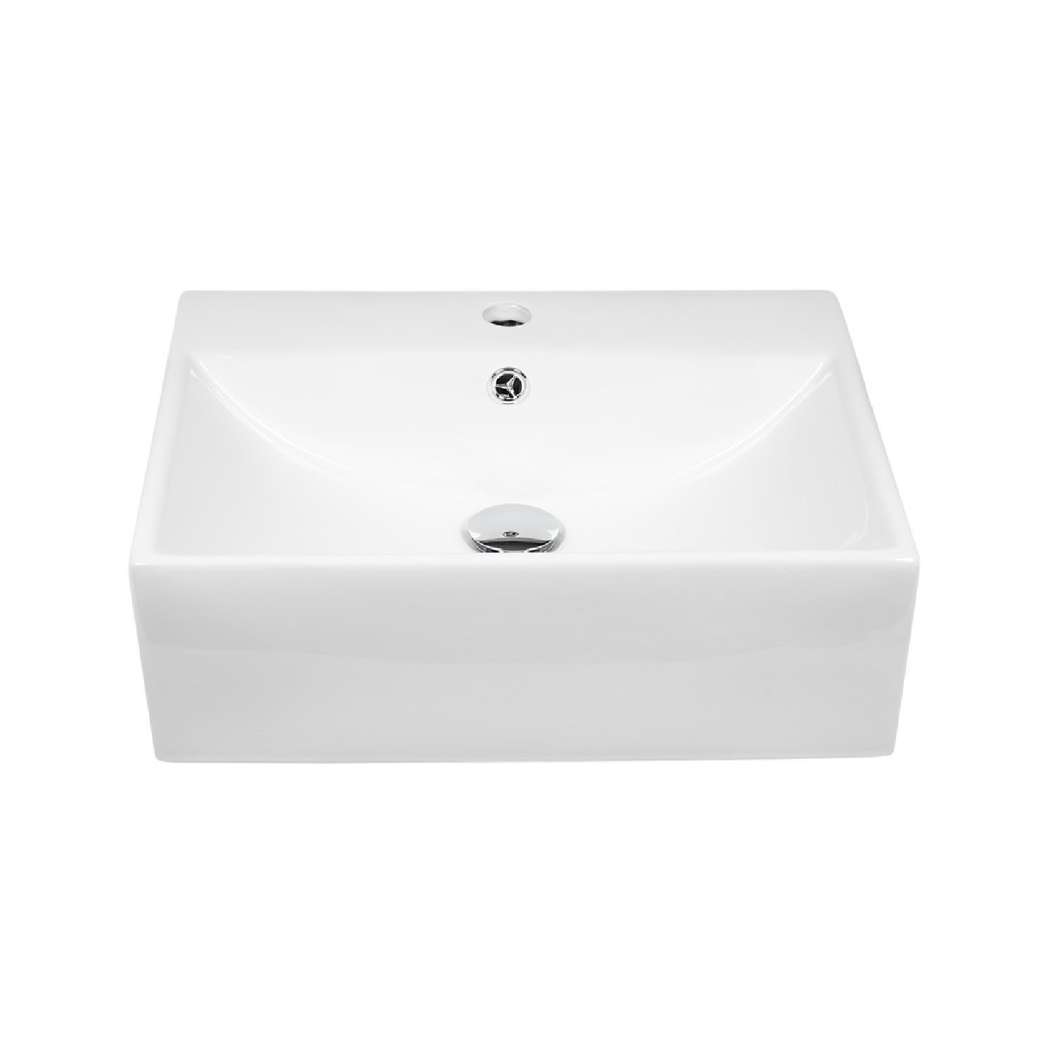 Stabilo Sanitär Waschbecken Keramik Wandhängewaschbecken rechteckig weiß Ko günstig online kaufen