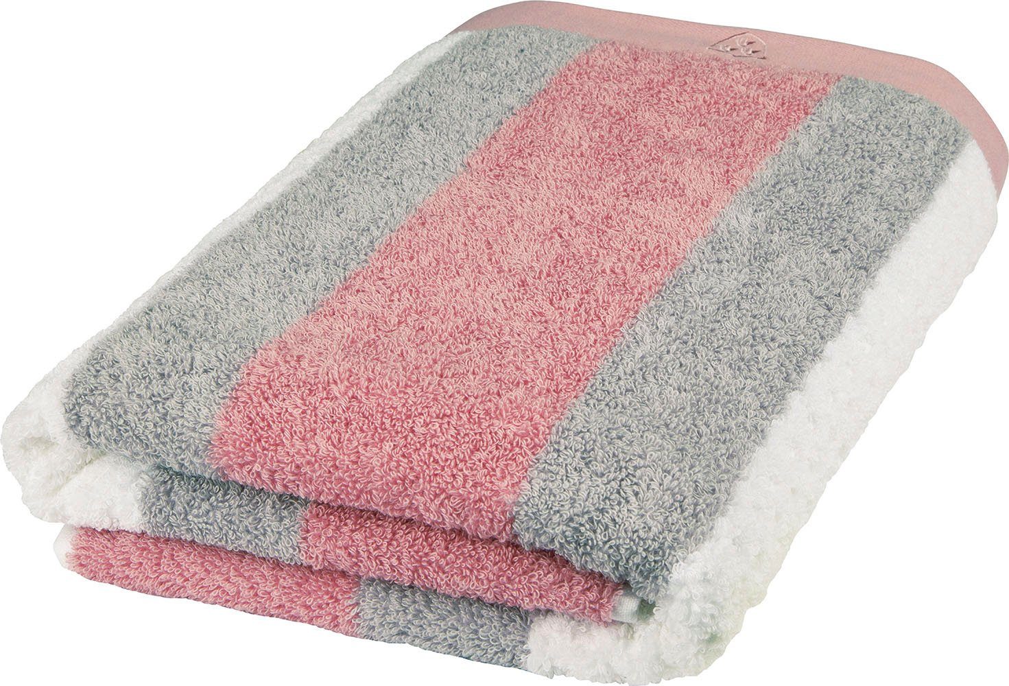 ROSS Duschtuch Harmony, Frottier (1-St), 100 % Baumwolle, Hoch Tief Struktu günstig online kaufen