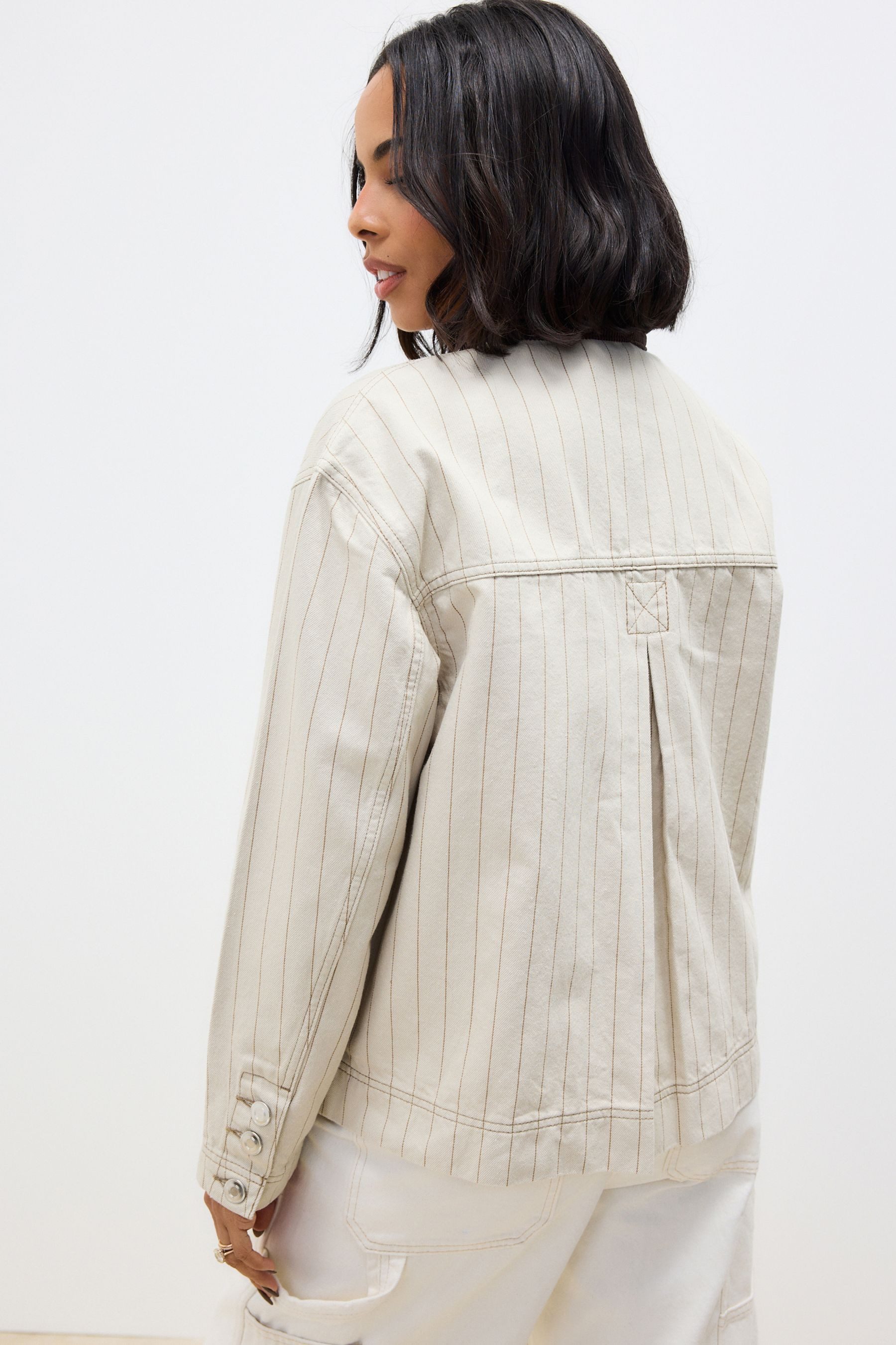 Next Cordjacke Jacke mit Cordkragen aus 100 % Baumwolle (1-St) günstig online kaufen