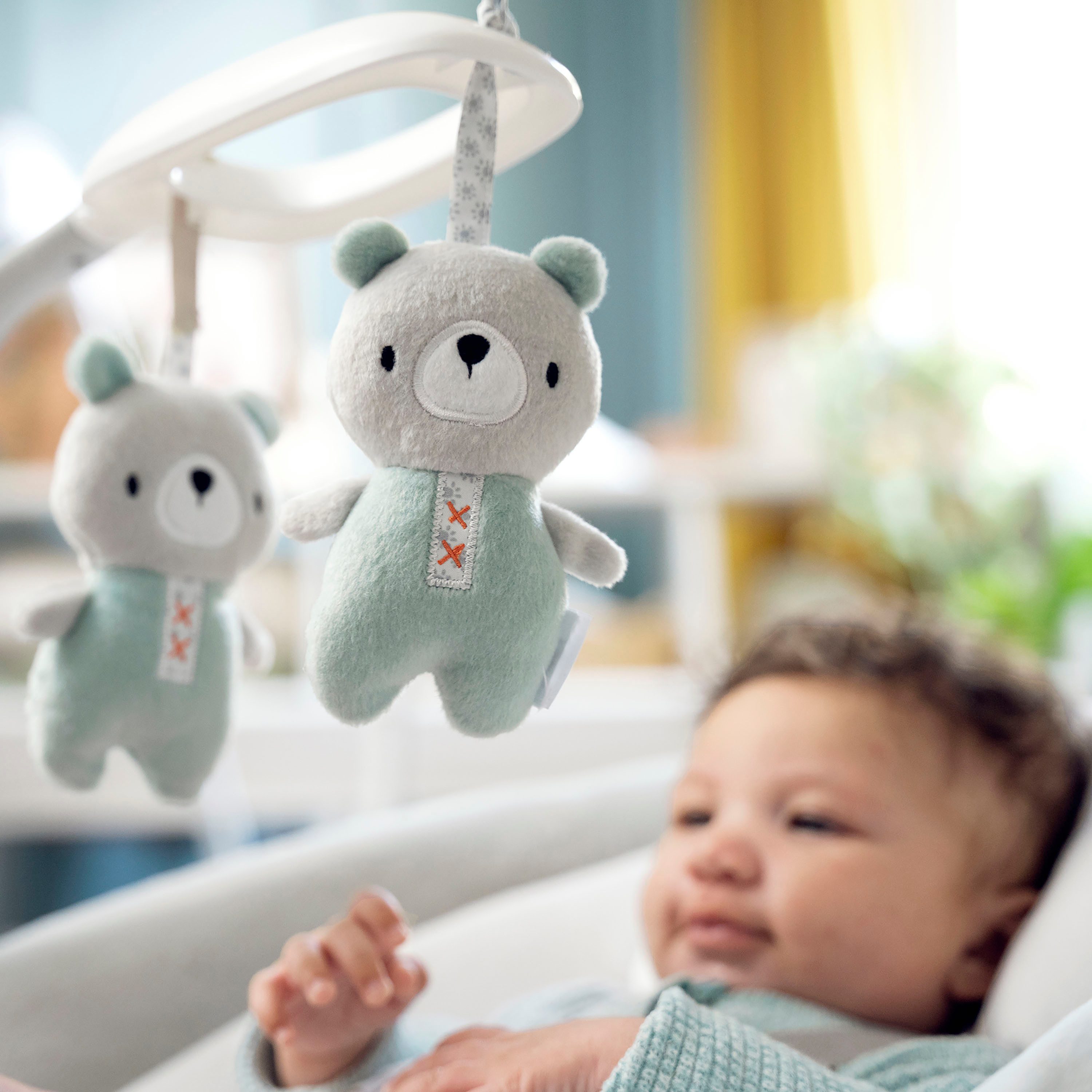 ingenuity Babywippe SimpleComfort Compact Soothing Swing & Rocker - Raylan, mit Sound-Effekt