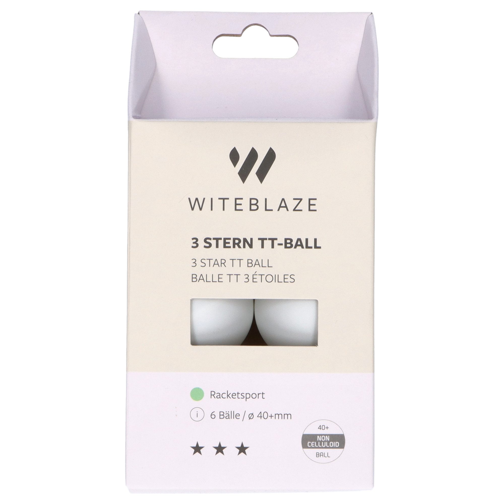 Tischtennisball Witeblaze Tischtennis-Ball 3 STERN TT-Ball 1022397