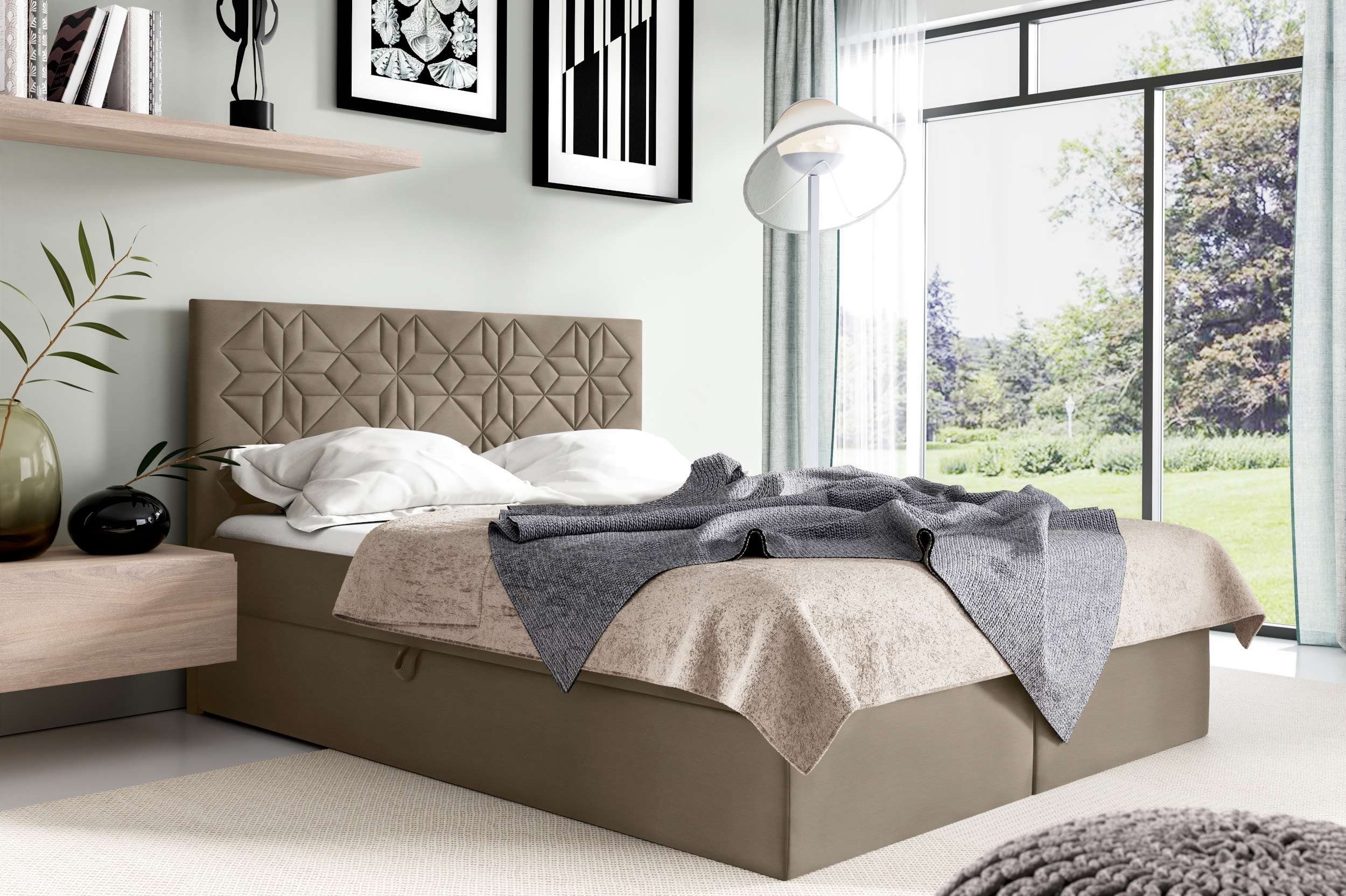 99rooms Boxspringbett Montana (Schlafzimmerbett, Bett), 120/140/160/180/200 günstig online kaufen
