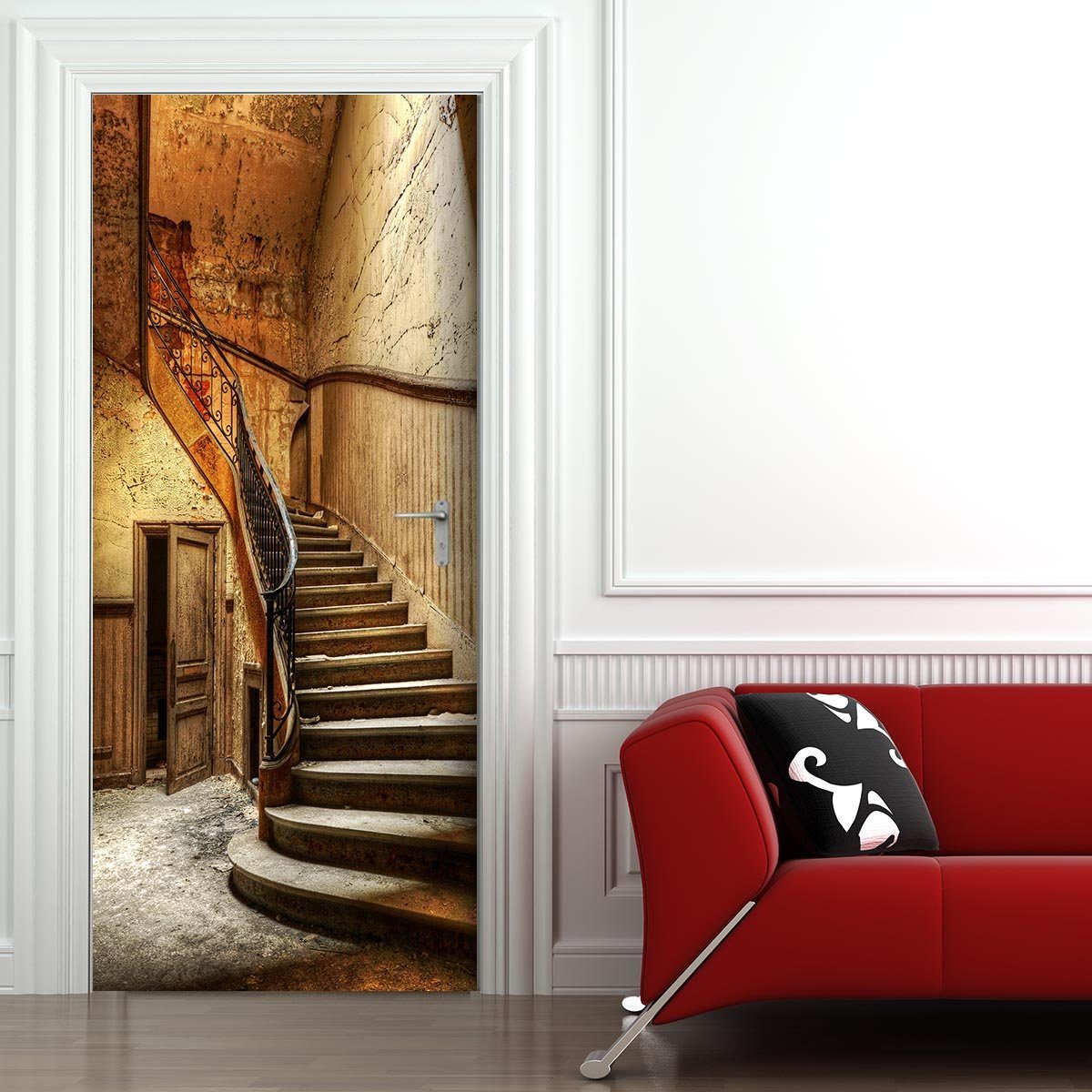 Stickerprofis Türtapete ALTE TREPPE, Premiumklasse, selbstklebend günstig online kaufen
