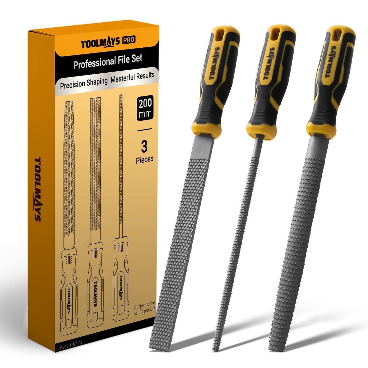 LuxusKollektion Werkstattfeile Holzfeilenset Profi 3-tlg 200mm