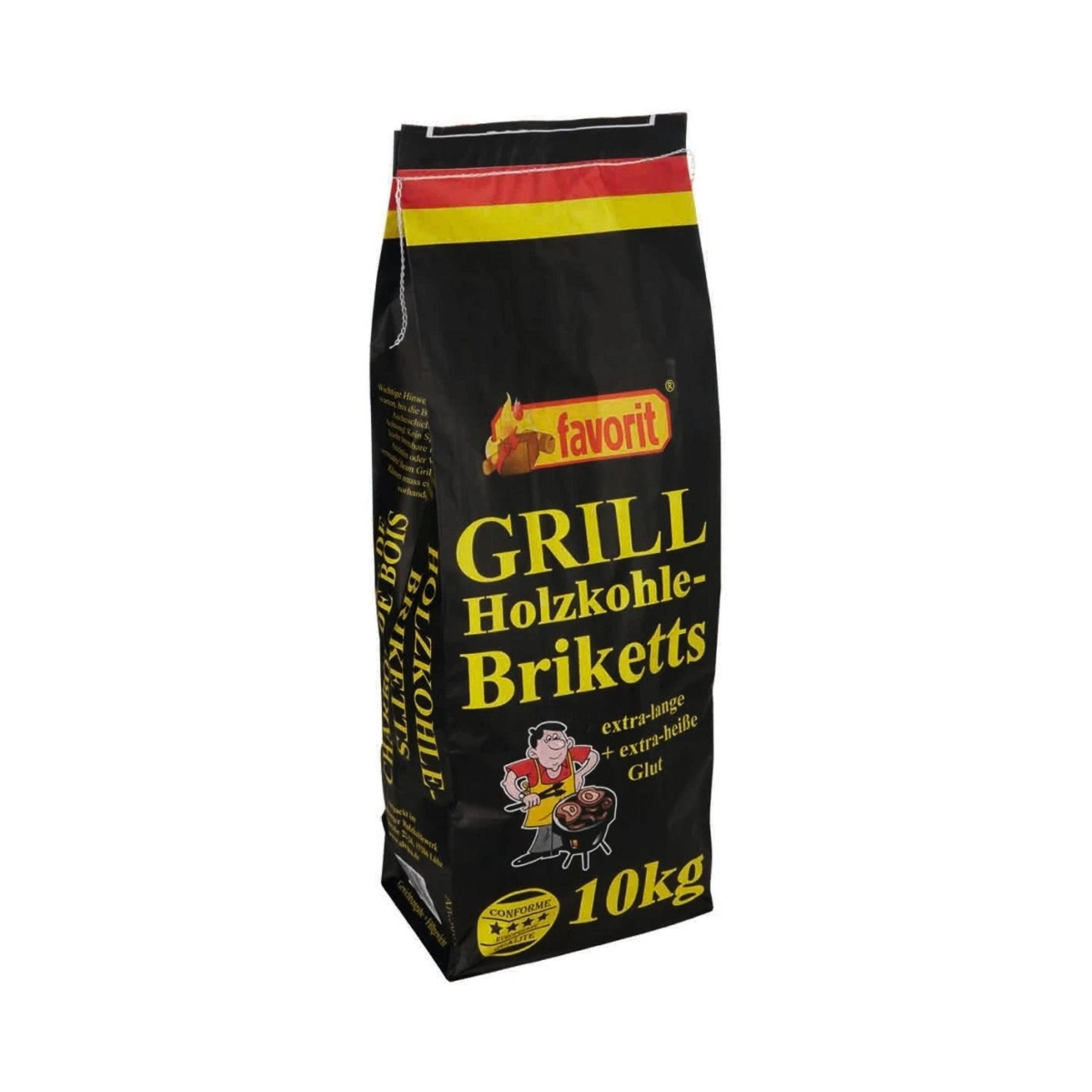 favorit Брикеты барбекю Favorit Grillkohle Holzkohle Briketts 10kg Holzkohlenbriketts 3001, 10 kg