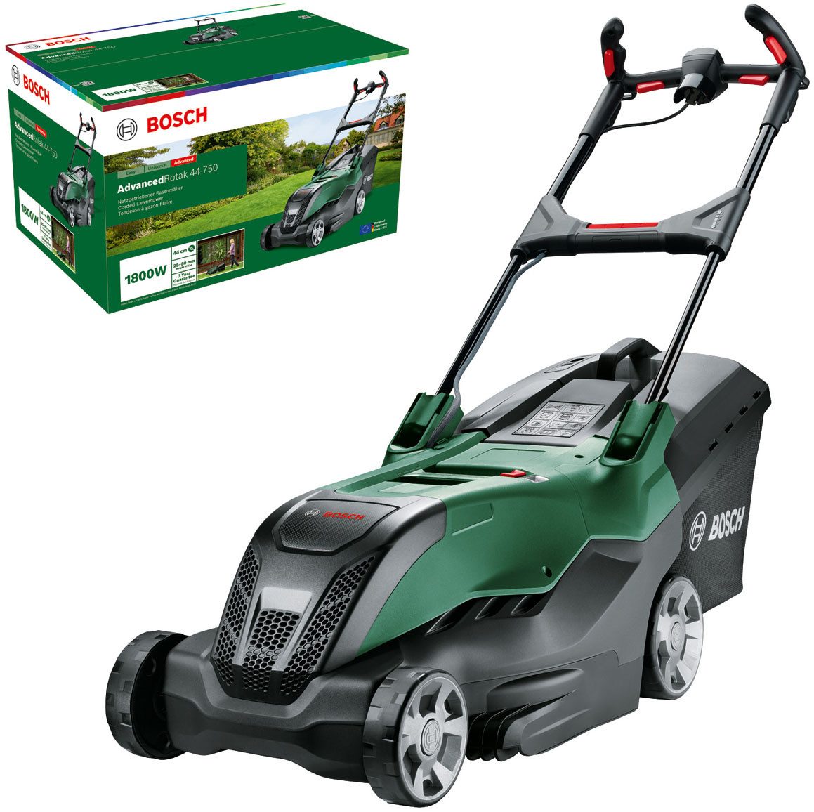 Bosch Home & Garden Elektrorasenmäher AdvancedRotak 44-750, 44 cm Schnittbreite