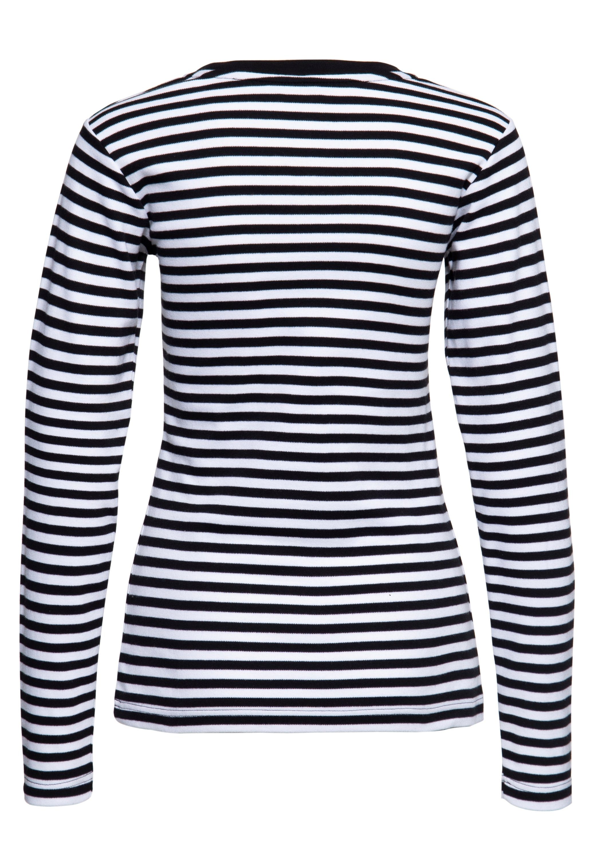 QueenKerosin Langarmshirt Not your Doll (1-tlg) Mit plakativem Vintage 50´s günstig online kaufen