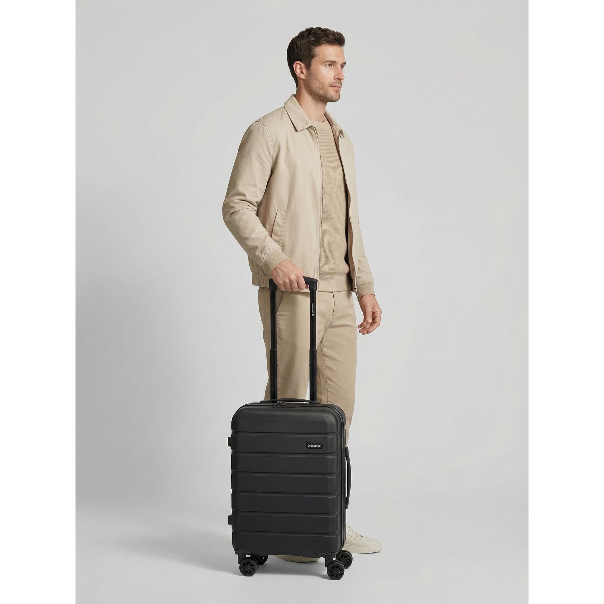 Saxoline® Handgepäck-Trolley Miami, 4 Rollen, ABS