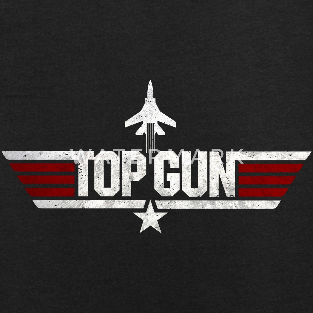 Spreadshirt T-Shirt Top Gun Jet Logo günstig online kaufen