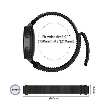 CoverKingz Handyhülle Armband für Samsung Galaxy Watch6/5/5Pro/4/3 Bracelet elastisch Nylon, Flexibel stretch