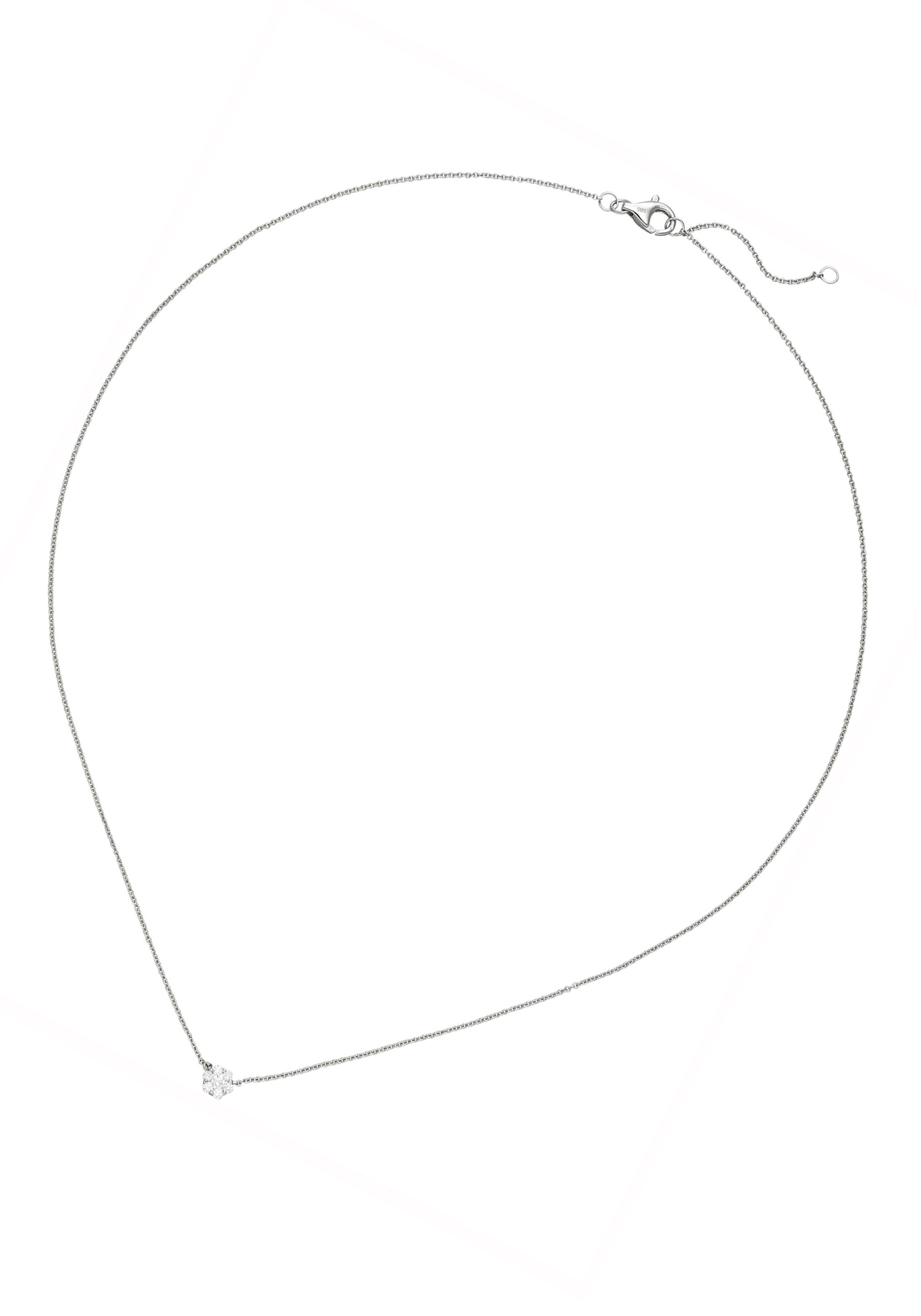 JOBO Kette mit Anhänger 7 Diamanten, 58...