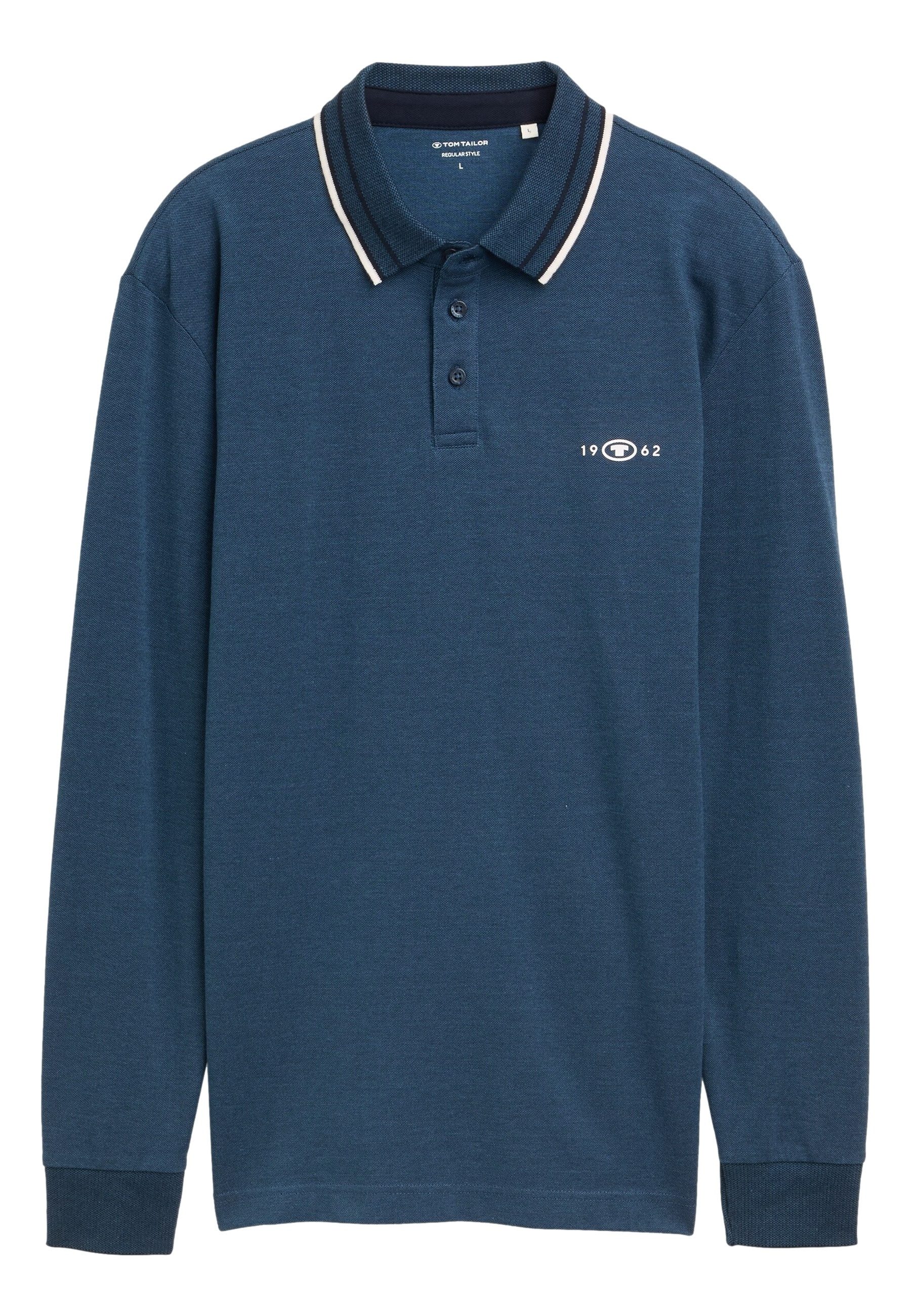 TOM TAILOR Poloshirt Poloshirt Langarmshirt mit Polokragen (1-tlg., 1) günstig online kaufen