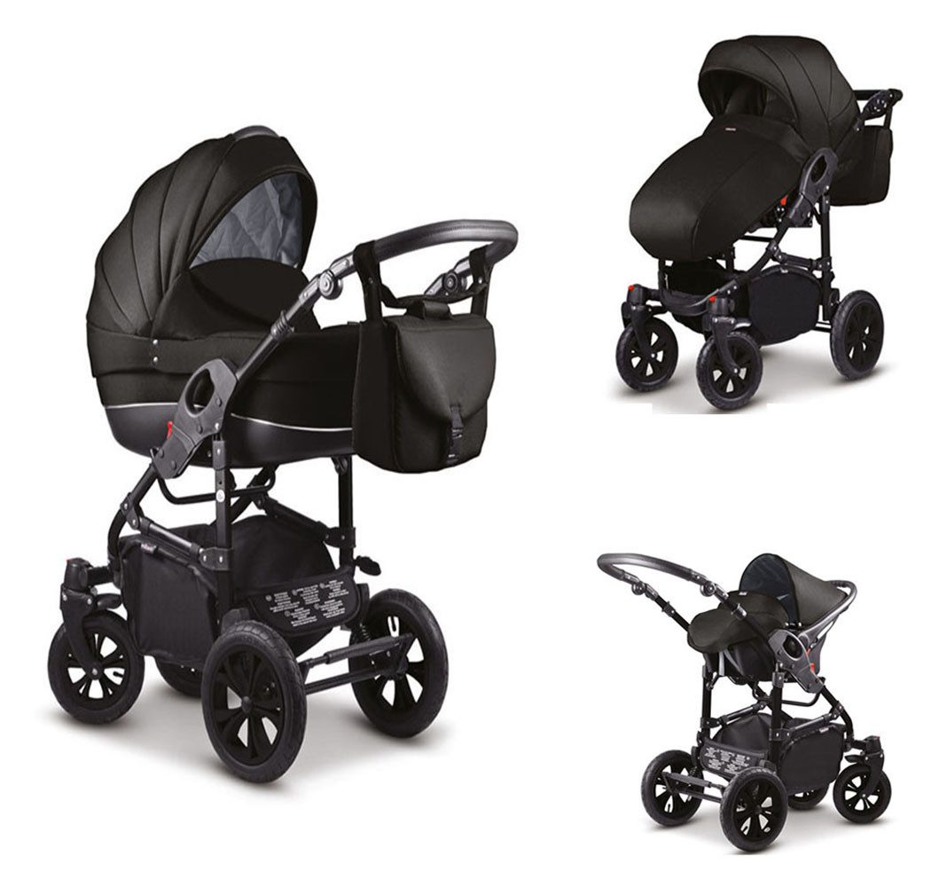 Kombi-Kinderwagen Craft 4 in 1 inkl. Sportsitz, Autositz und Zubehör in 18 Farben