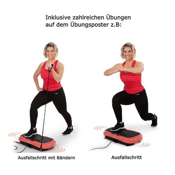 syltfit Vibrationsplatte Beatrice Egli, 200,00 W, 99 Intensitätsstufen, (4-teilig), Trainer Fitness Power Ganzkörper Trainingsgerät
