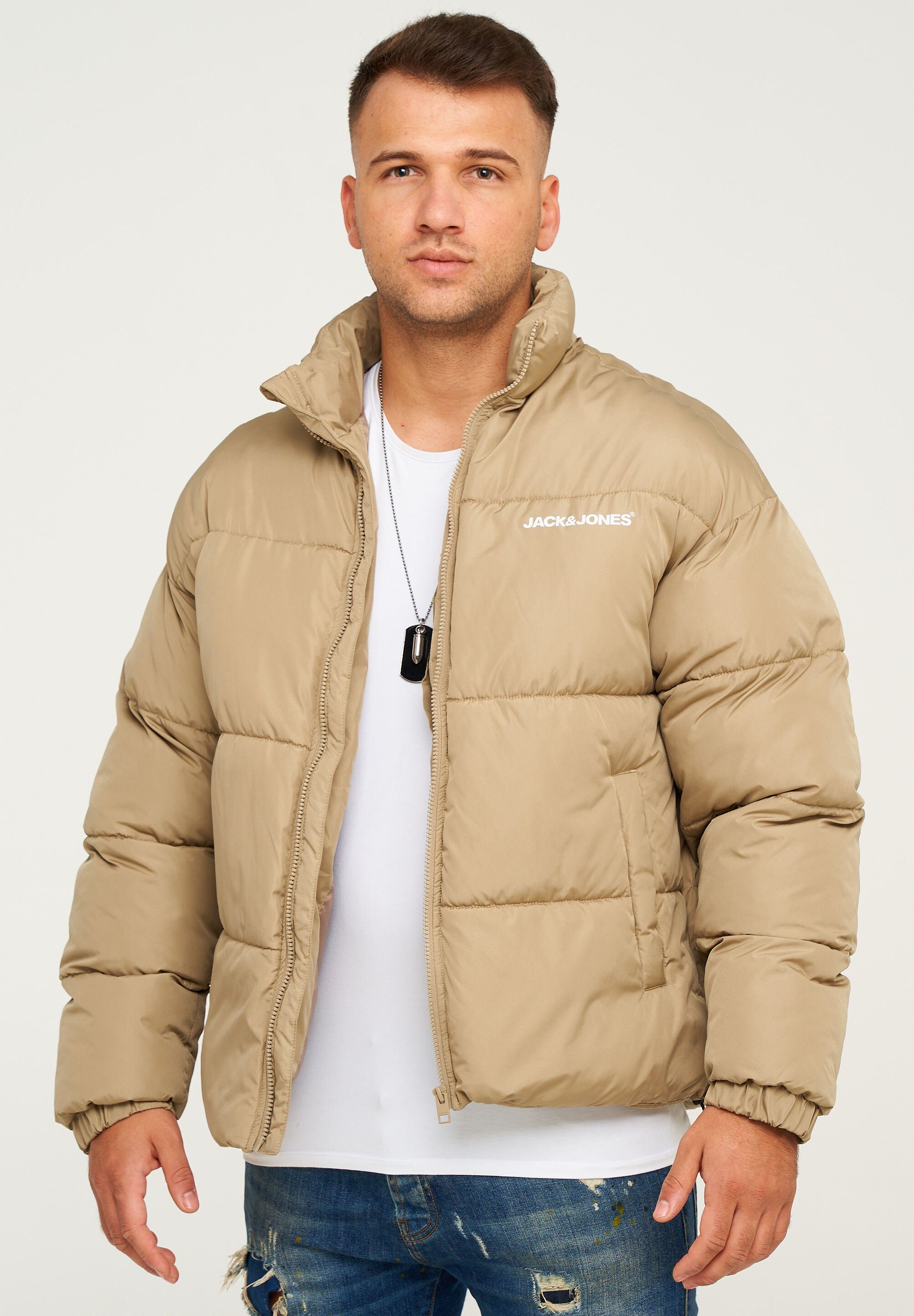 Jack & Jones Winterjacke VESPER PUFFER Steppjacke mit Taschen und Kragen Wi günstig online kaufen