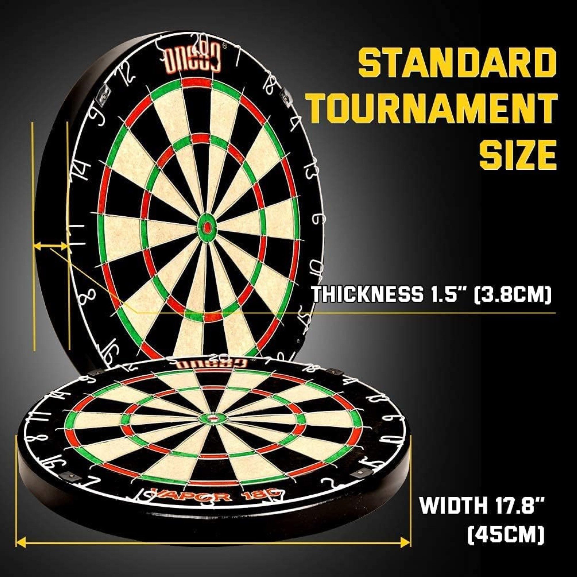 COFI 1453 Dartscheibe Dartscheibe Set mit 6/12 Dartpfeilen Metallspitze, (1-tlg)