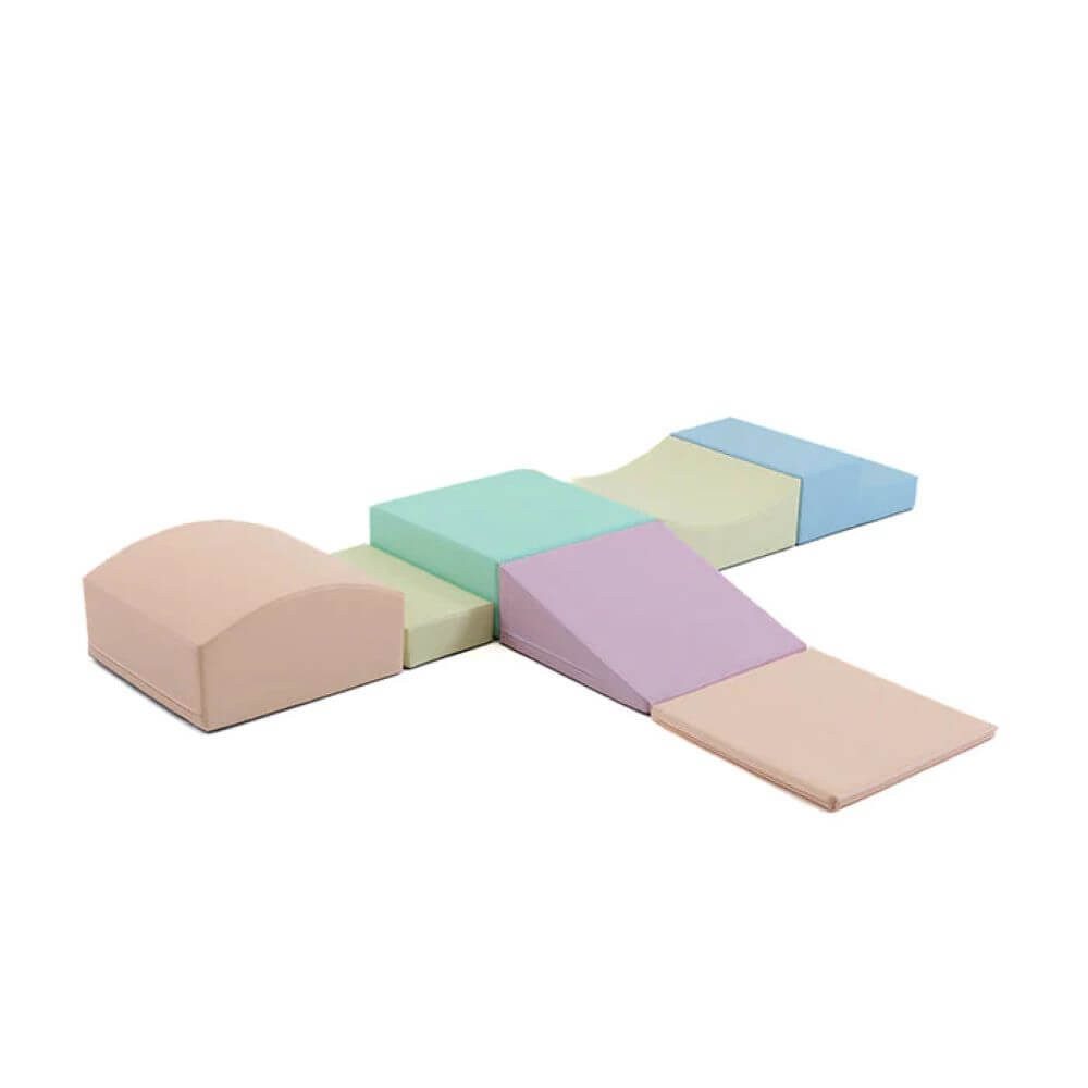 IGLUSoftplay IGLU 7 XL Spielset Helles Pastell Spielbausteine