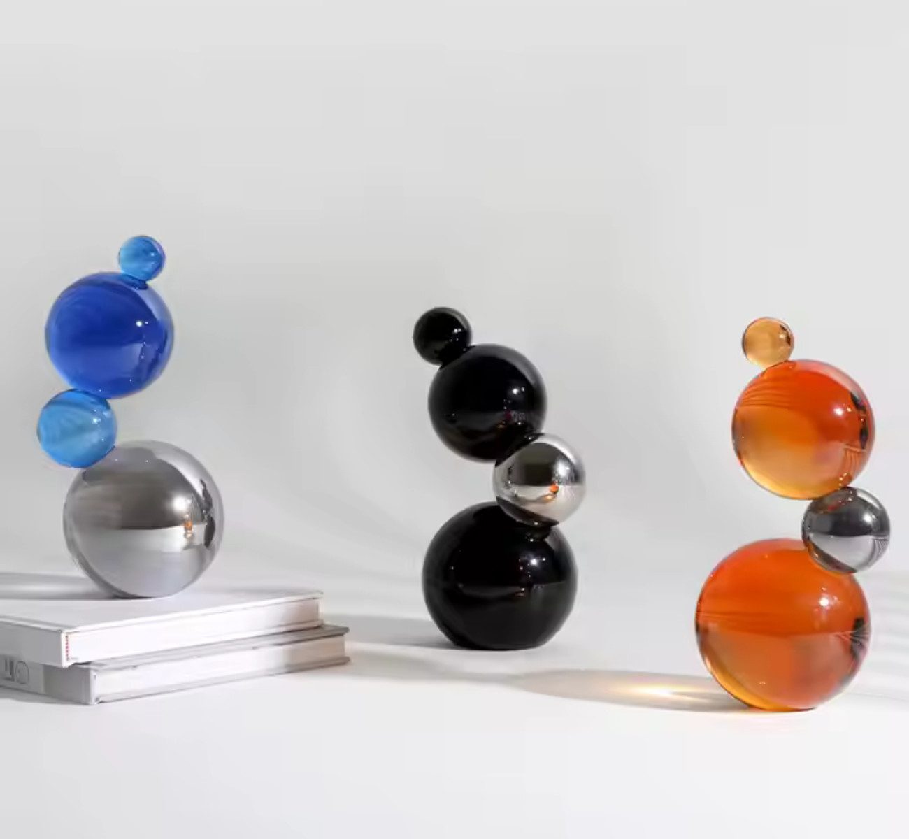 Quality Elegance Skulptur Luxuriöse Kristall-Gourmet-Serie – Bunte Deko-Skulptur
