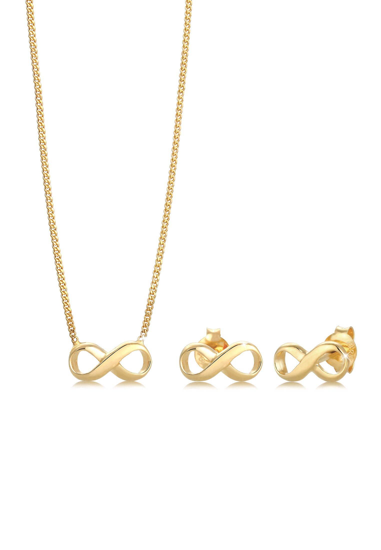 Schmuckset Infinity Symbol Unendlichkeit 925 Silber