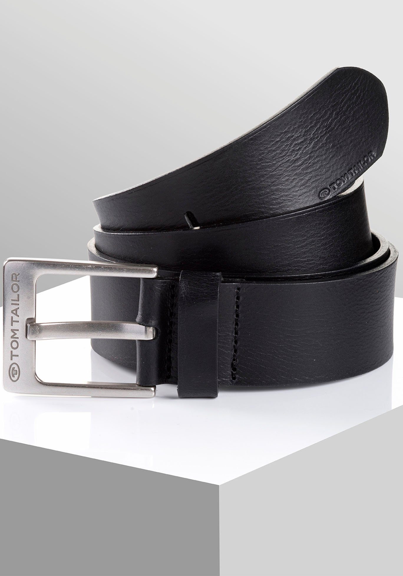TOM TAILOR Ledergürtel TTCALVINPLUS 4 cm günstig online kaufen