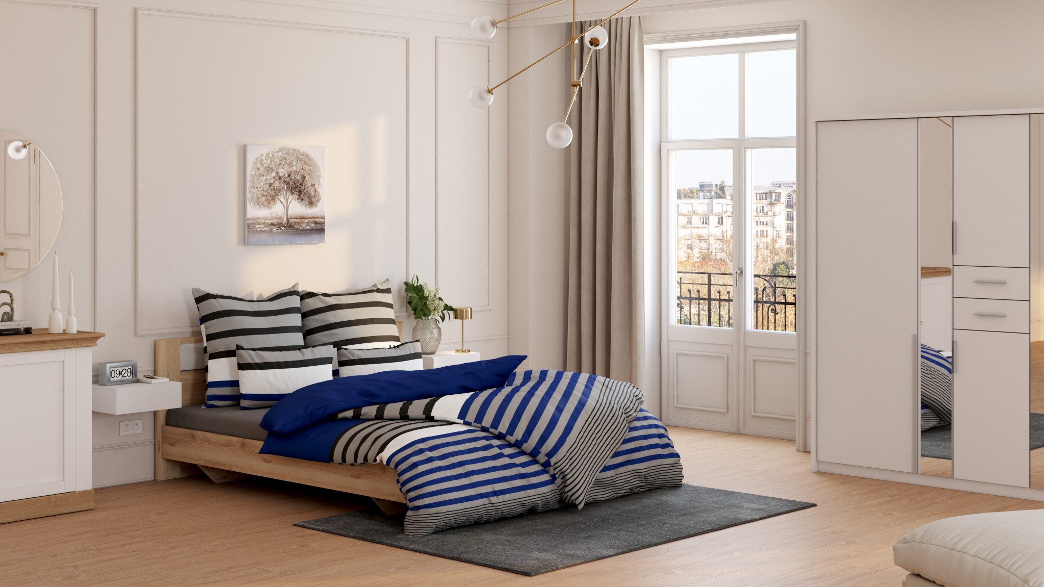 OTTO home Microfaserbettdecke Mondschein, Bettdecke 135x200 cm, 155x220 cm, 200x200 cm, Füllung: Polyester, Bezug: Polyester oder antibakteriellen Microfaser, Bettdecken, Sommer, Winter; allergiker geeignet (Hausstauballergiker)