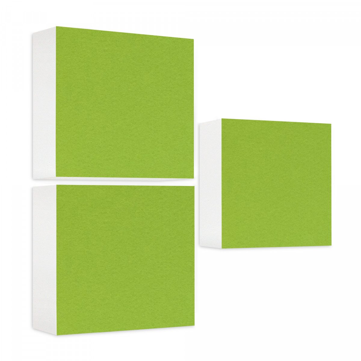 platino24 Akustikplatte 3er-Set Regaleinsatz aus Basotect® G+ mit Akustikfilz